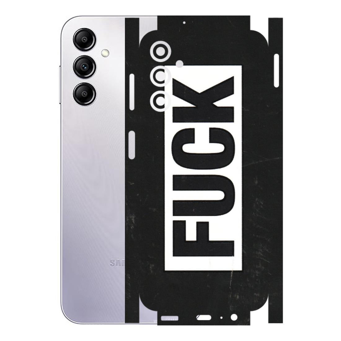 Samsung A/S Series Phone Skins (All Models) - The F Word - 3D Embossed Finish (L-255) Samsung Galaxy A14 (5G)