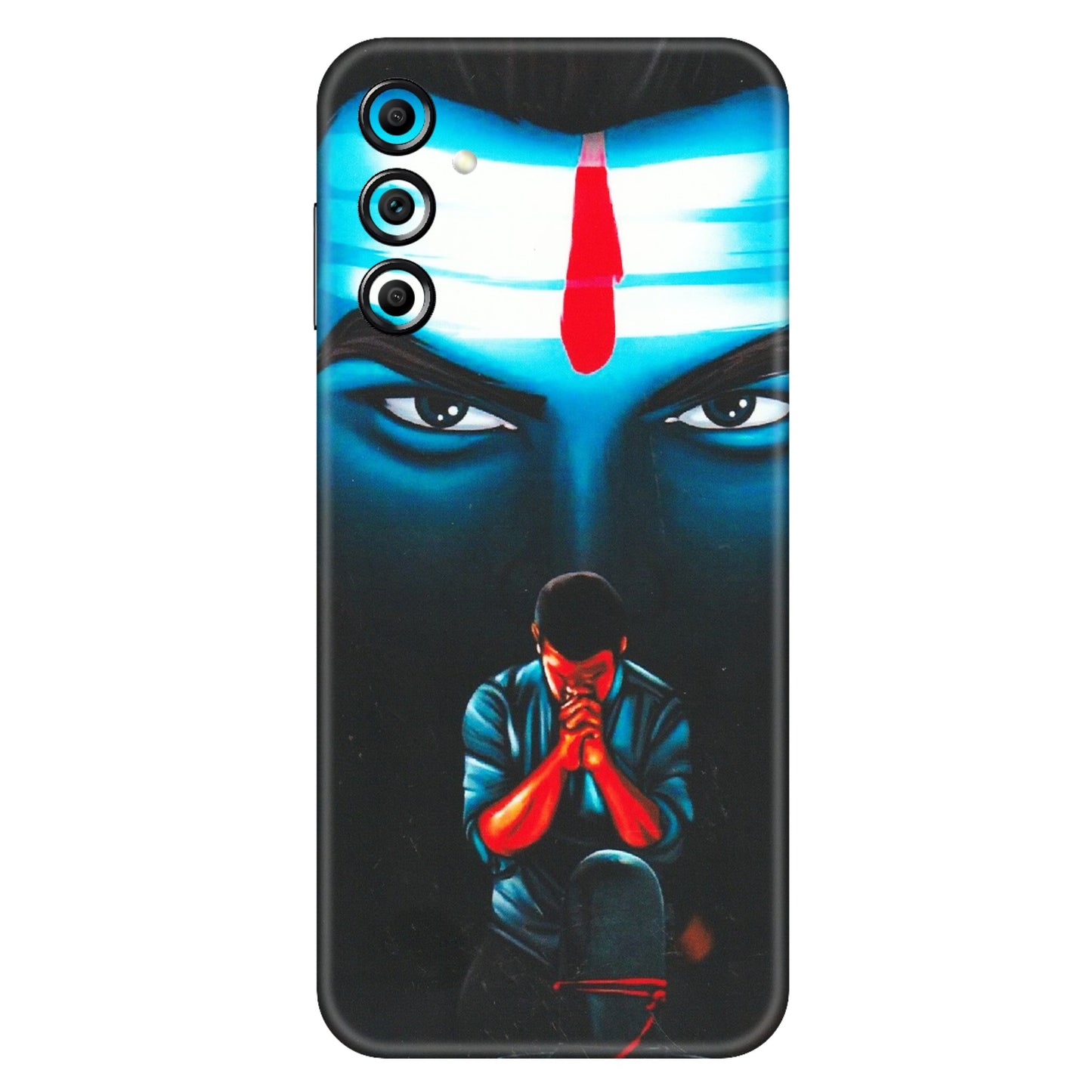 Samsung A/S Series Phone Skins (All Models) - Mahakal Bhakt - Matte Finish (M-112) Samsung Galaxy A14 (5G)