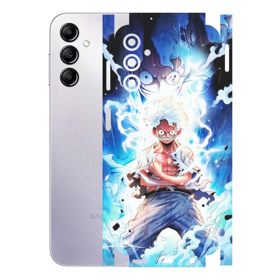 Samsung A/S Series Phone Skins (All Models) - Blue Thunder Luffy Anime - Matte Finish (M-132) Samsung Galaxy A14 (5G)