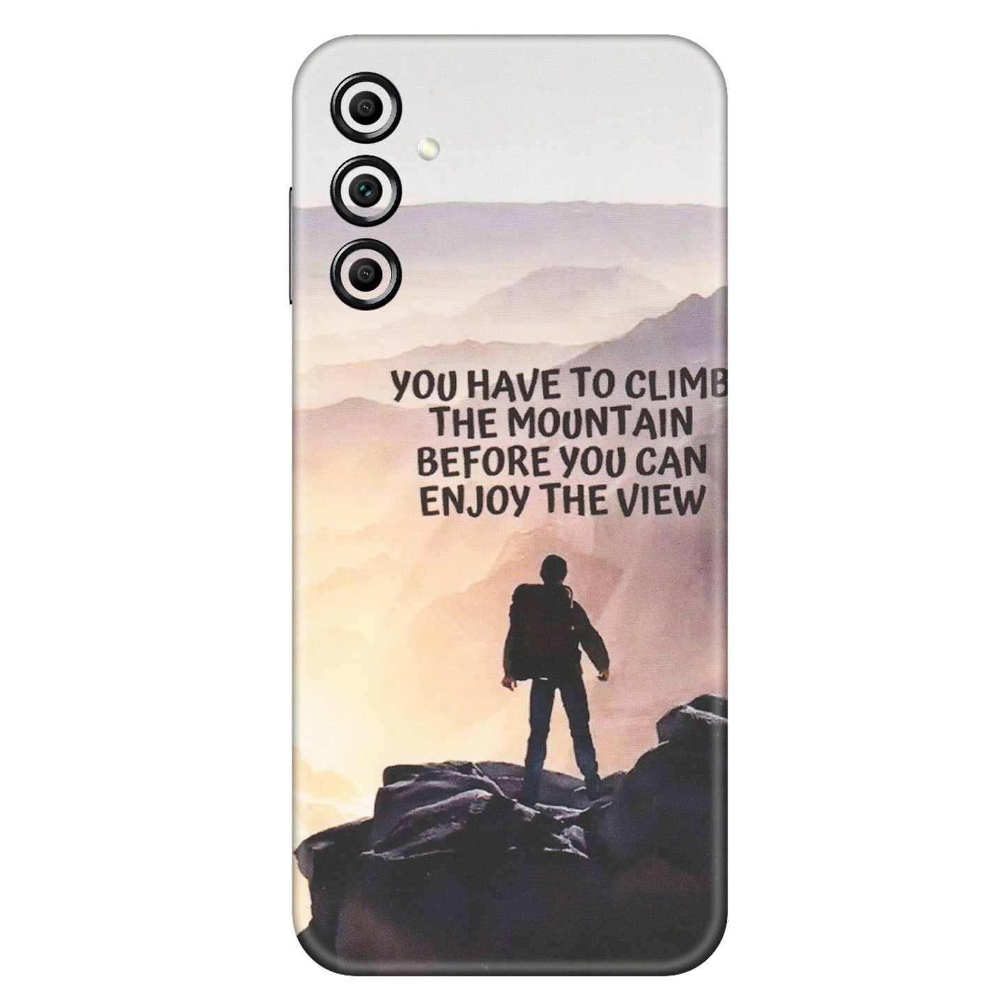 Samsung A/S Series Phone Skins (All Models) - Motivational Hiking Mountain - Matte Finish (M-28) Samsung Galaxy A14 (5G)