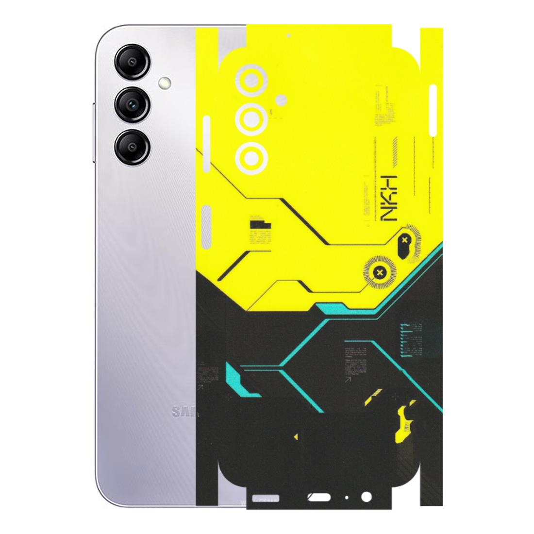 Samsung A/S Series Phone Skins (All Models) - Black Yellow Technica - Matte Finish (M-53) Samsung Galaxy A14 (5G)
