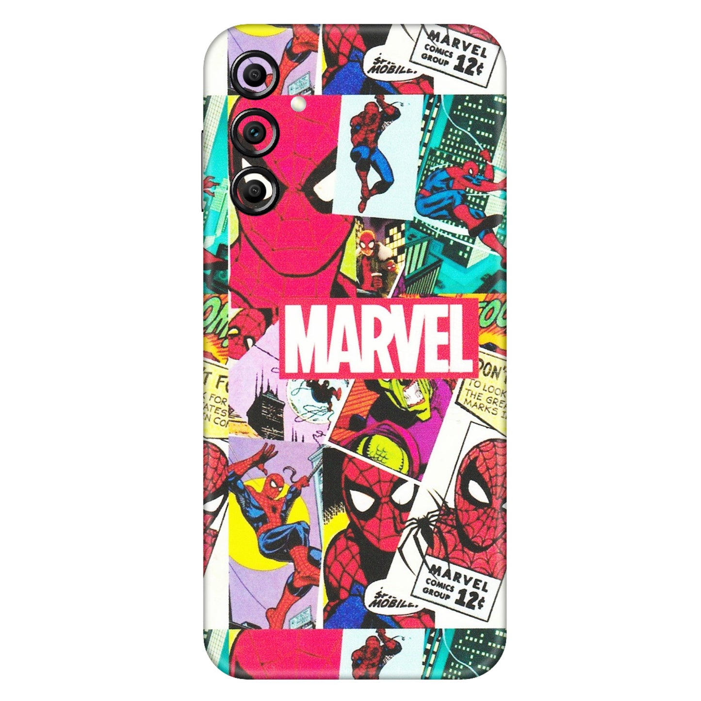 Samsung A/S Series Phone Skins (All Models) - Marvel Comic Spiderman Grafitti - Matte Finish (M-72) Samsung Galaxy A14 (5G)