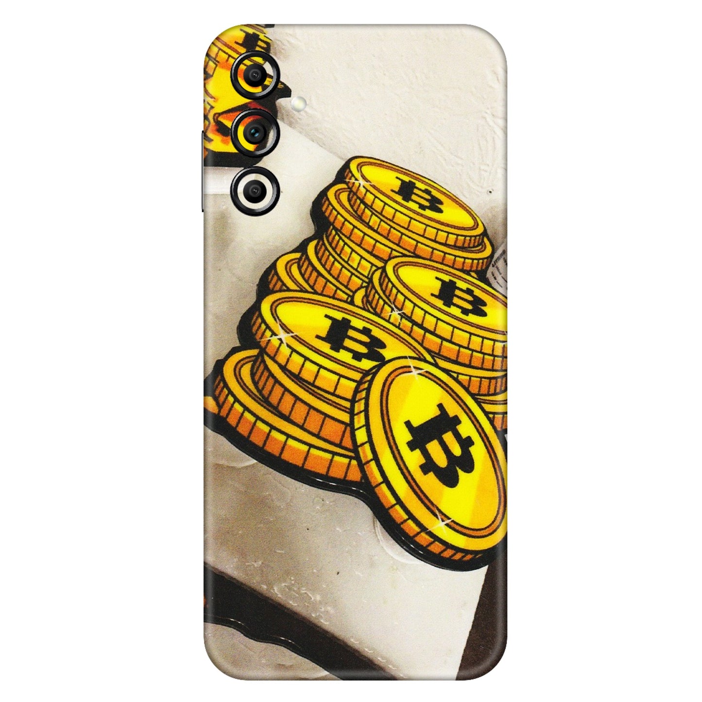 Samsung A/S Series Phone Skins (All Models) - Billionaire Bitcoin Collection - Matte Finish (M-92) Samsung Galaxy A14 (5G)