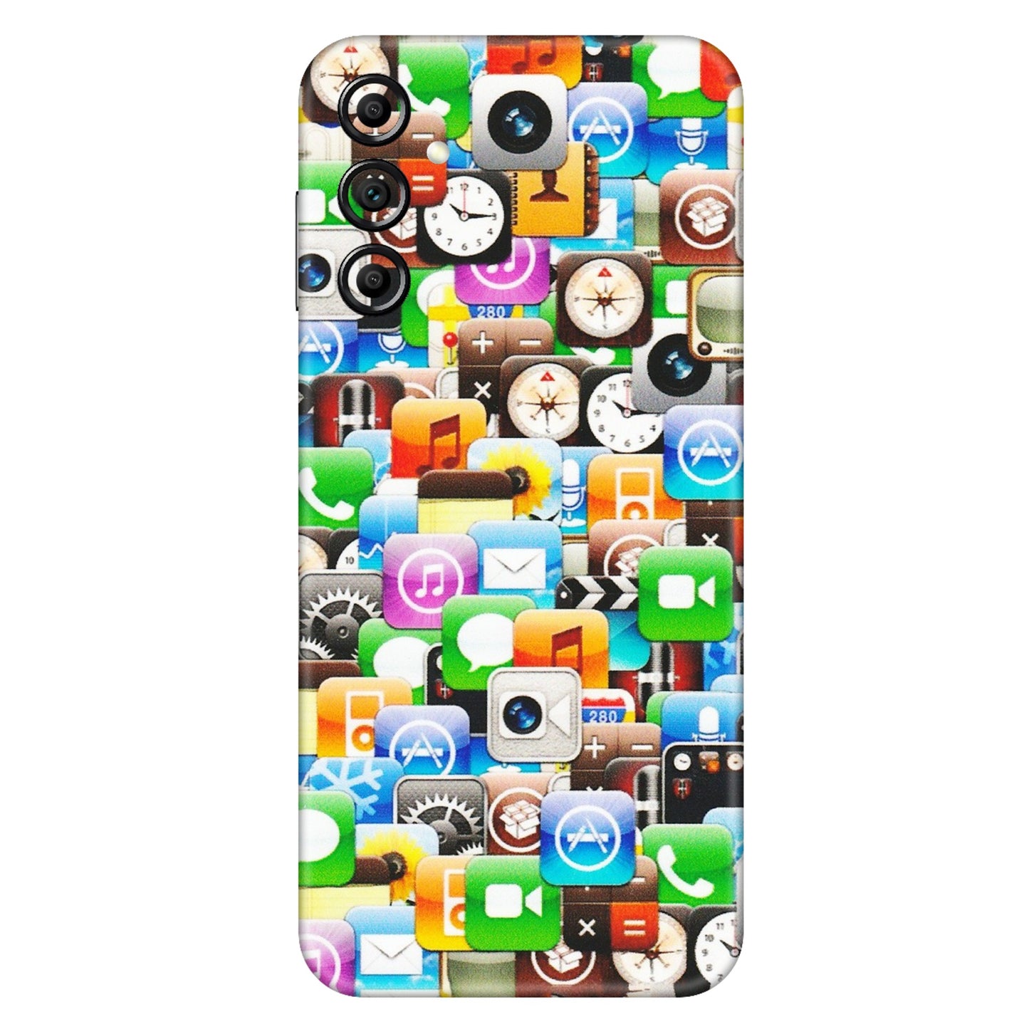 Samsung A/S Series Phone Skins (All Models) - All Apple Icons - Matte Finish (M-93) Samsung Galaxy A14 (5G)