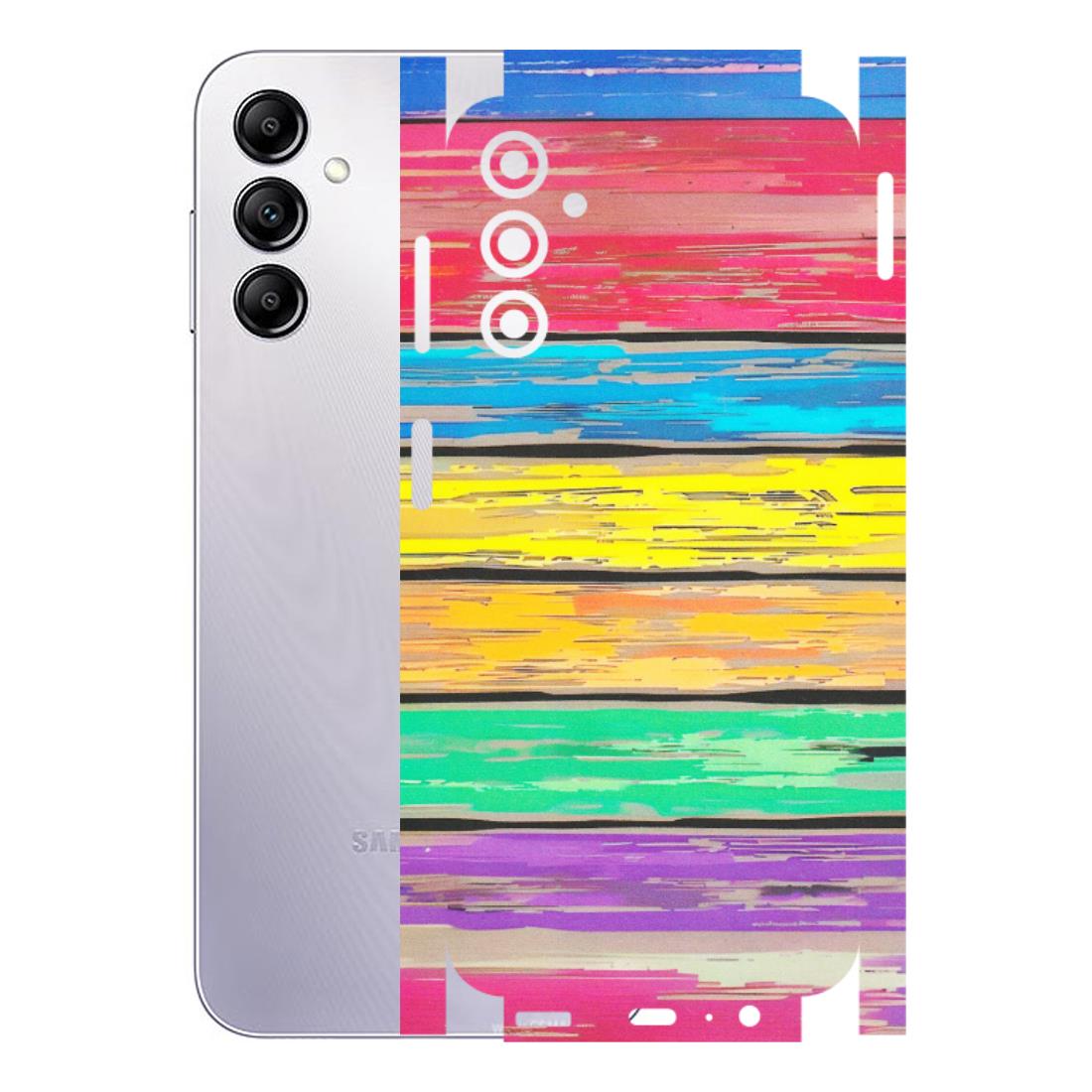Samsung A/S Series Phone Skins (All Models) - Multi Colour Wooden Wall - Matte Finish (M-96) Samsung Galaxy A14 (5G)