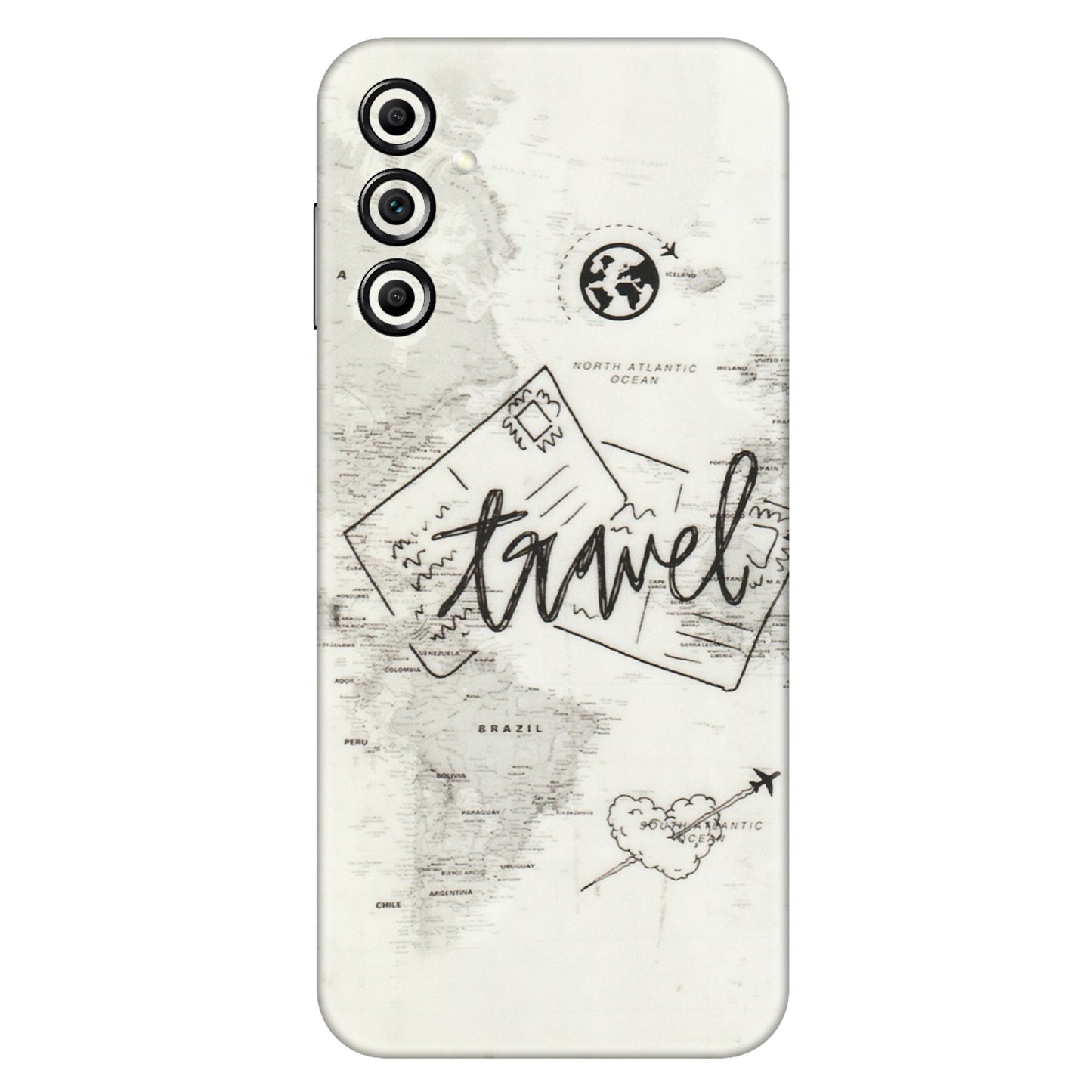 Samsung A/S Series Phone Skins (All Models) - Travel Ticket - Transparent Finish (T-06) Samsung Galaxy A14 (5G)