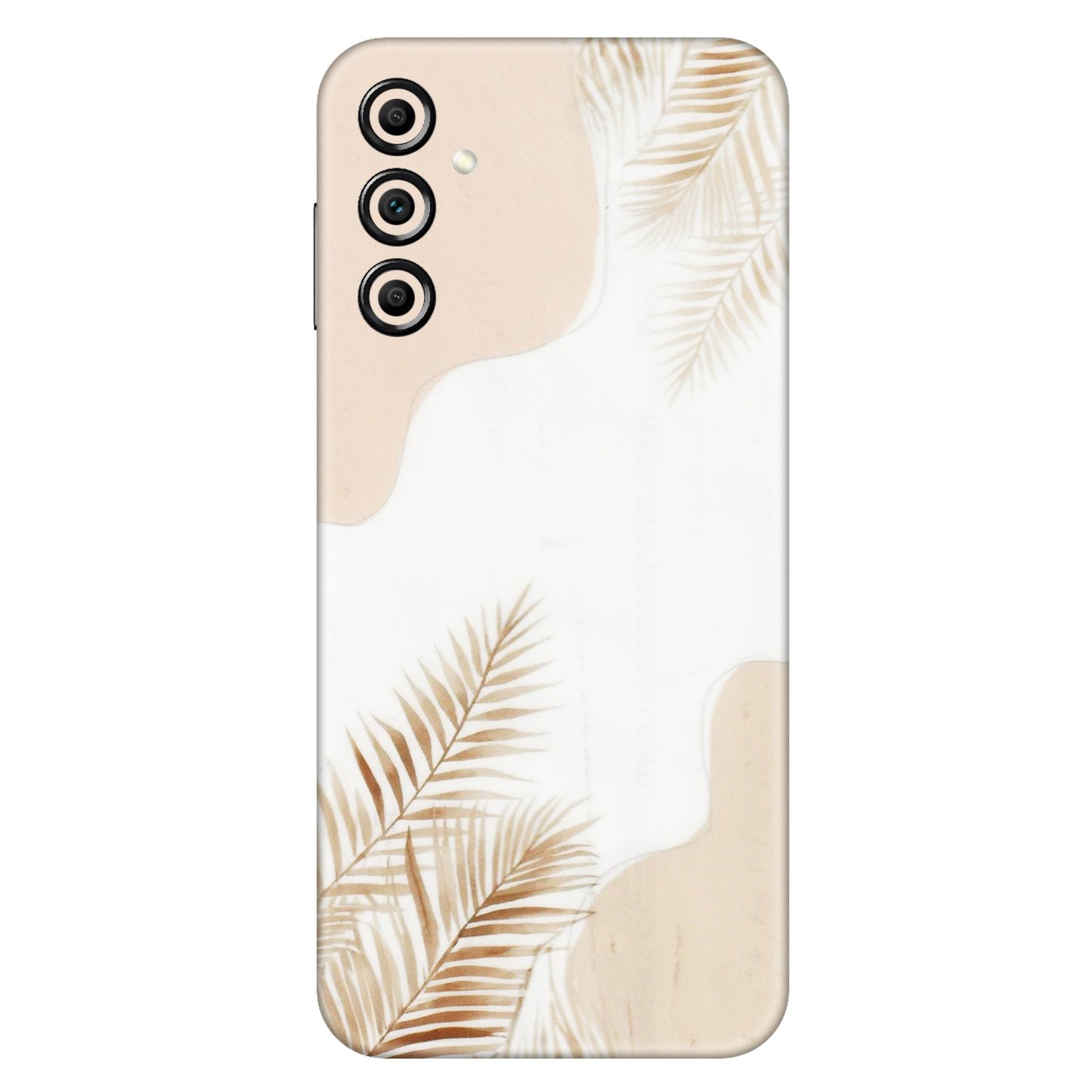 Samsung A/S Series Phone Skins (All Models) - Gold Petals Abstract - Transparent Finish (T-08) Samsung Galaxy A14 (5G)