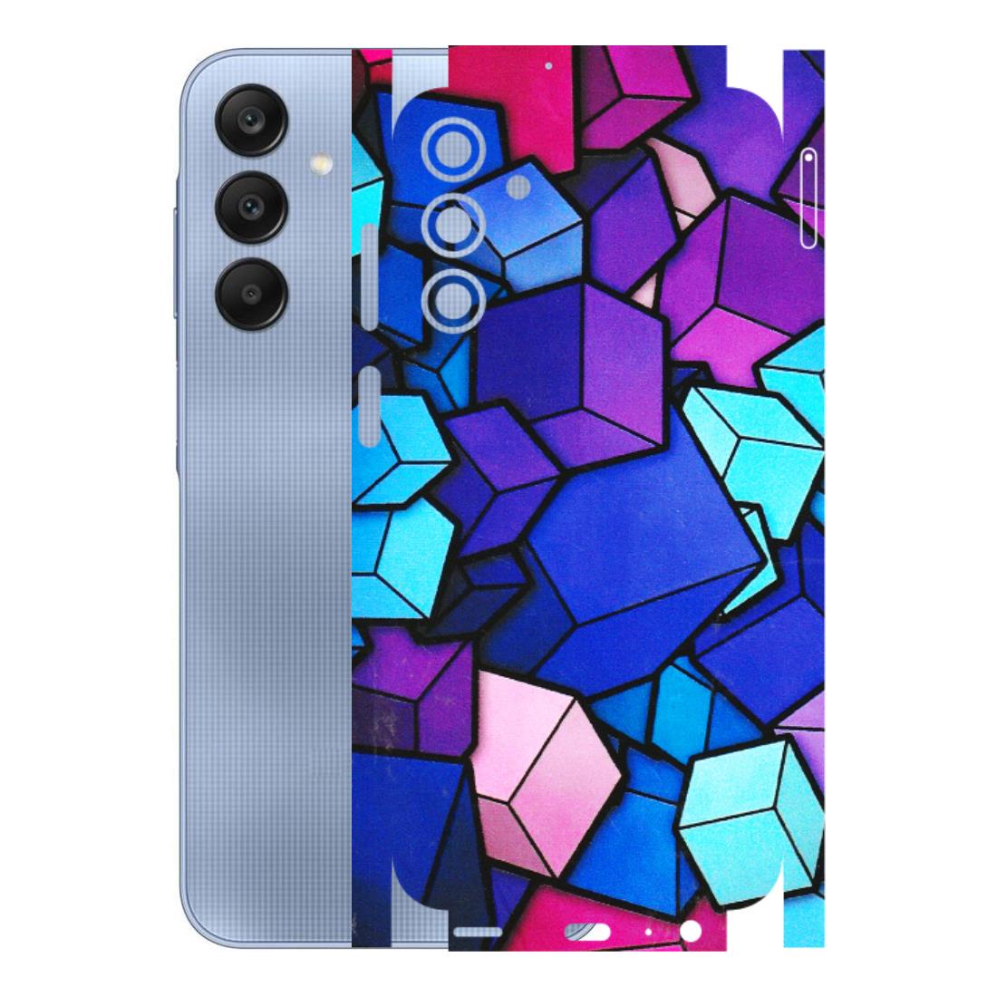 Samsung A/S Series Phone Skins (All Models) - Cube Doodle - 3D Embossed Finish (L-141) Samsung Galaxy A15 (5G)