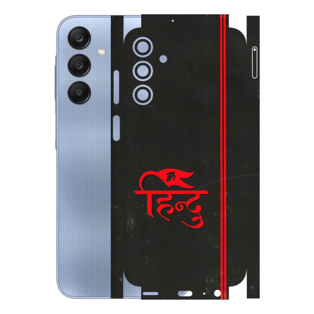 Samsung A/S Series Phone Skins (All Models) - Hindu Black - 3D Embossed Finish (L-153) Samsung Galaxy A15 (5G)