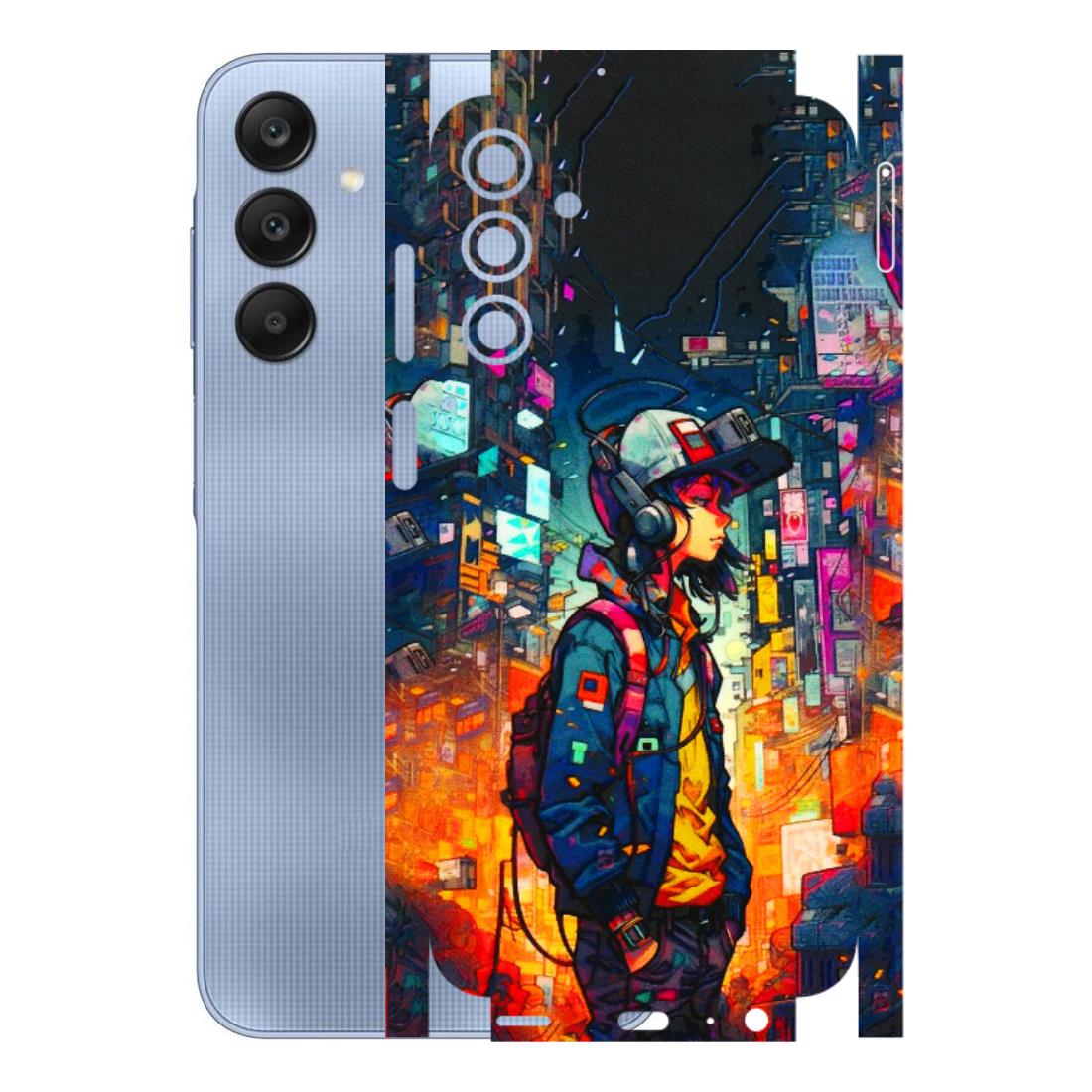 Samsung A/S Series Phone Skins (All Models) - Street Anime Guy - 3D Embossed Finish (L-158) Samsung Galaxy A15 (5G)