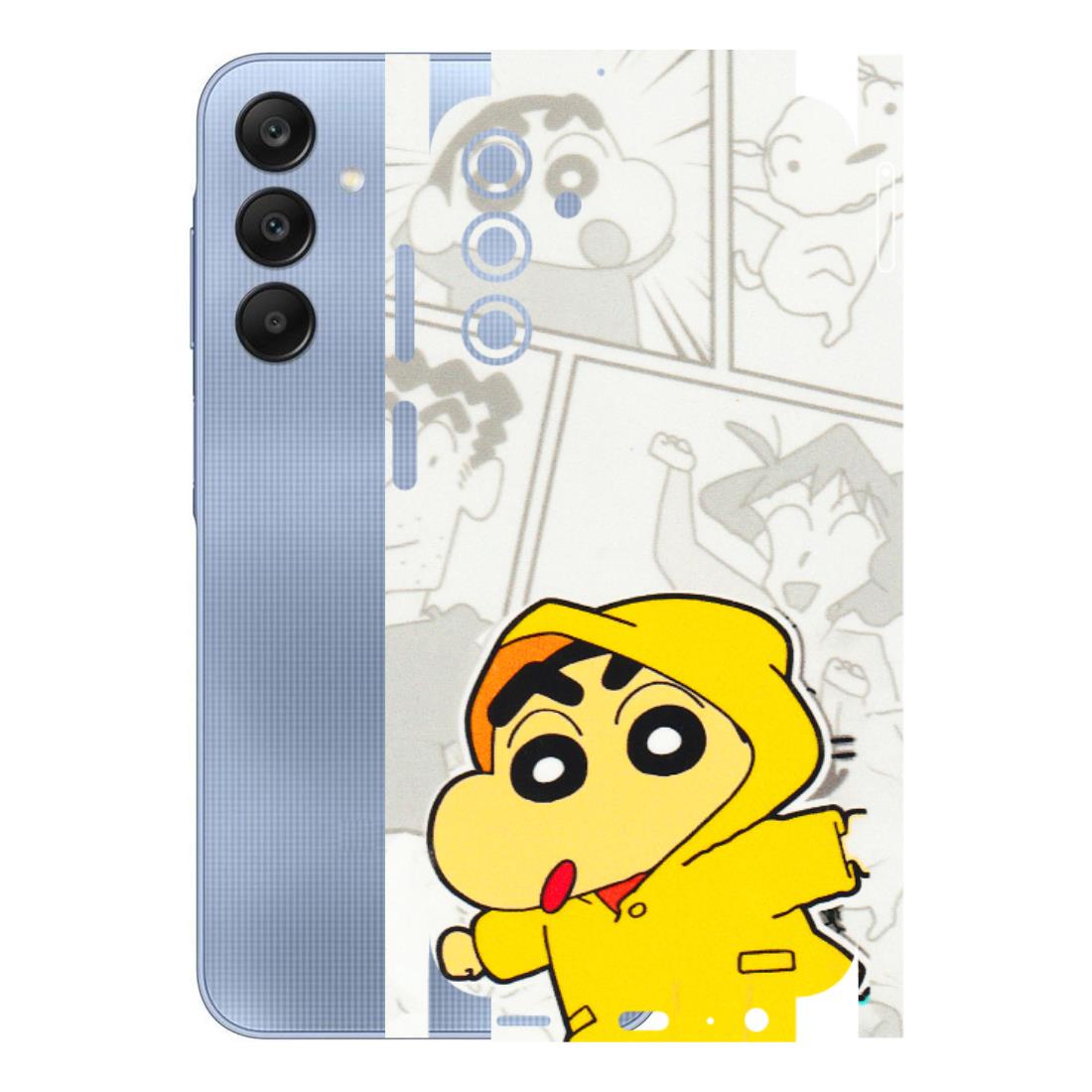 Samsung A/S Series Phone Skins (All Models) - Yellow Shinchan Comic - 3D Embossed Finish (L-246) Samsung Galaxy A15 (5G)