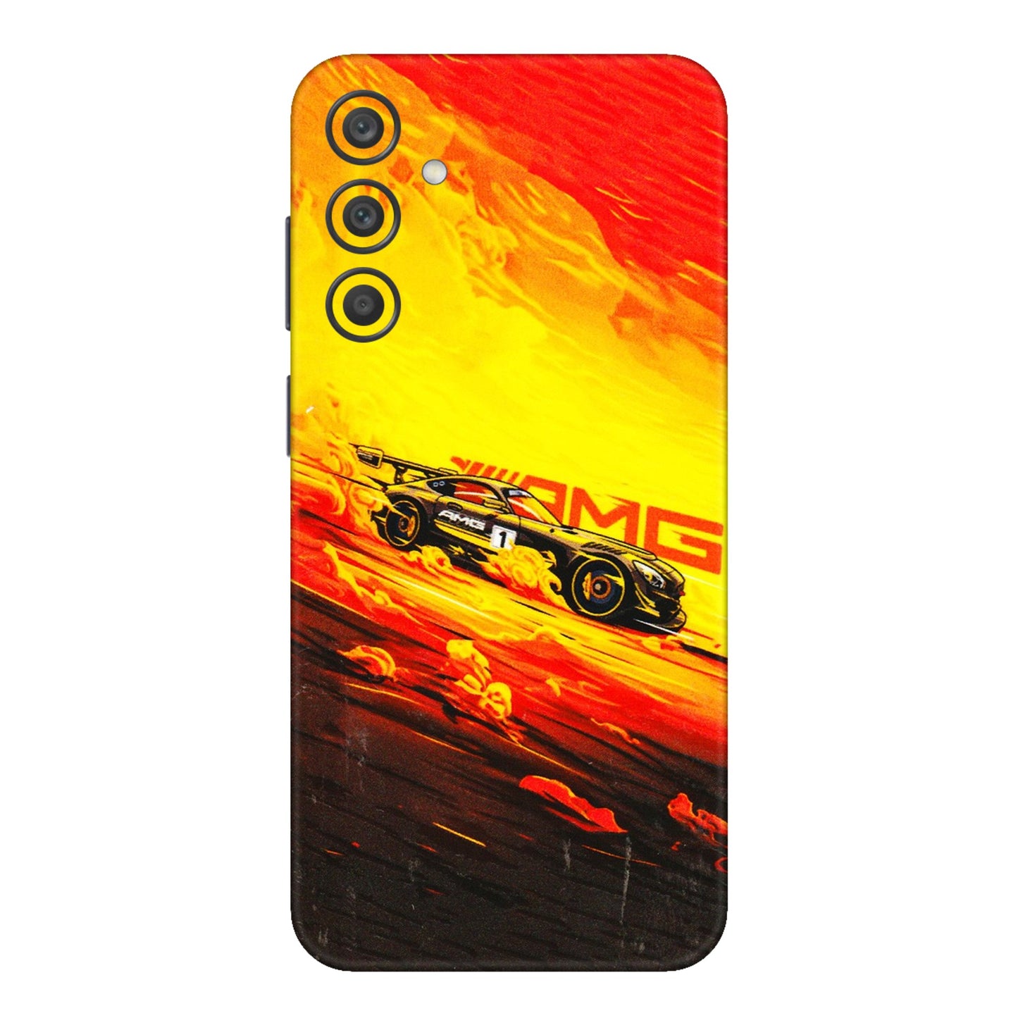 Samsung A/S Series Phone Skins (All Models) - AMG Car Speed Cover - 3D Embossed Finish (L-256) Samsung Galaxy A15 (5G)