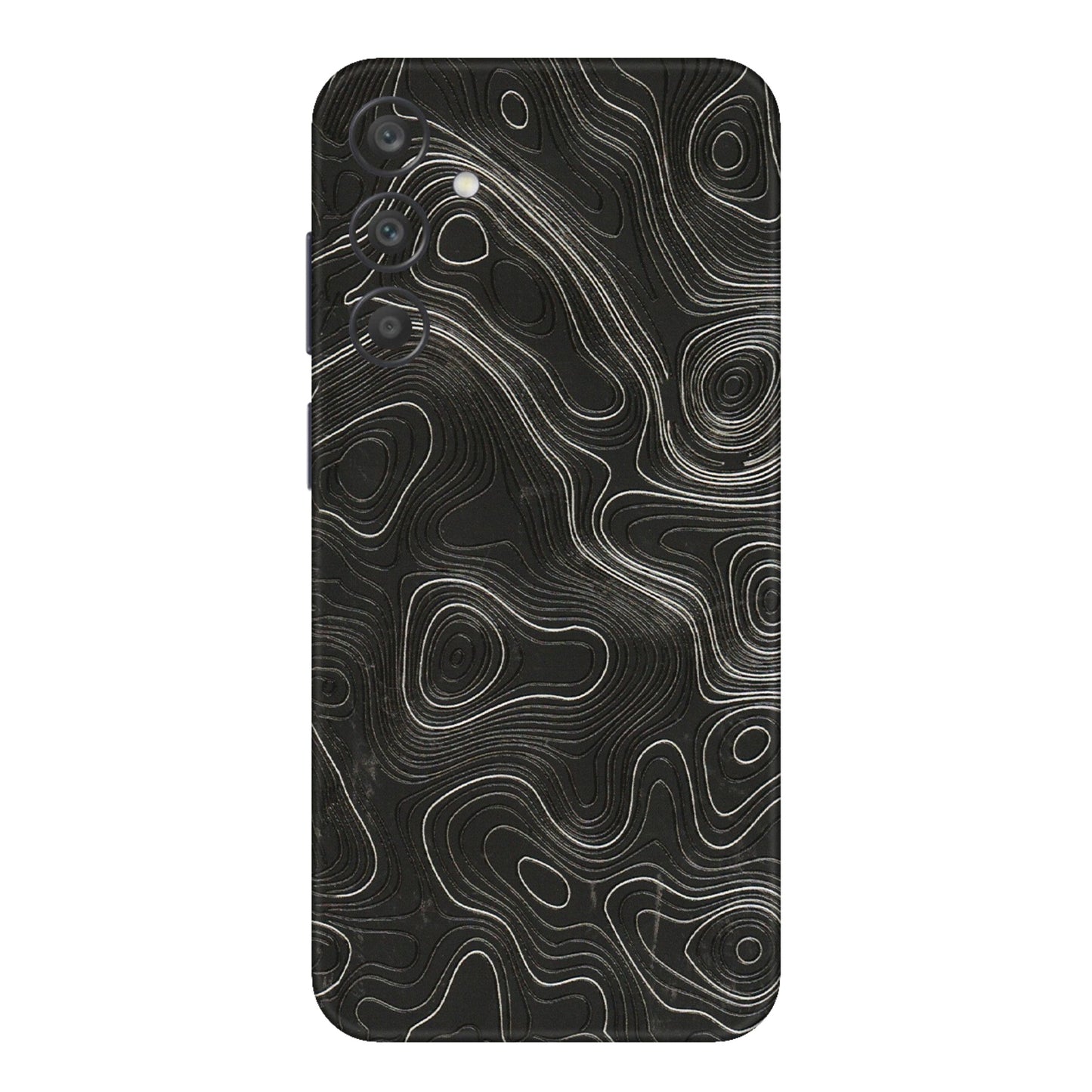Samsung A/S Series Phone Skins (All Models) - Abstract White Line Map - 3D Embossed Finish (L-269) Samsung Galaxy A15 (5G)