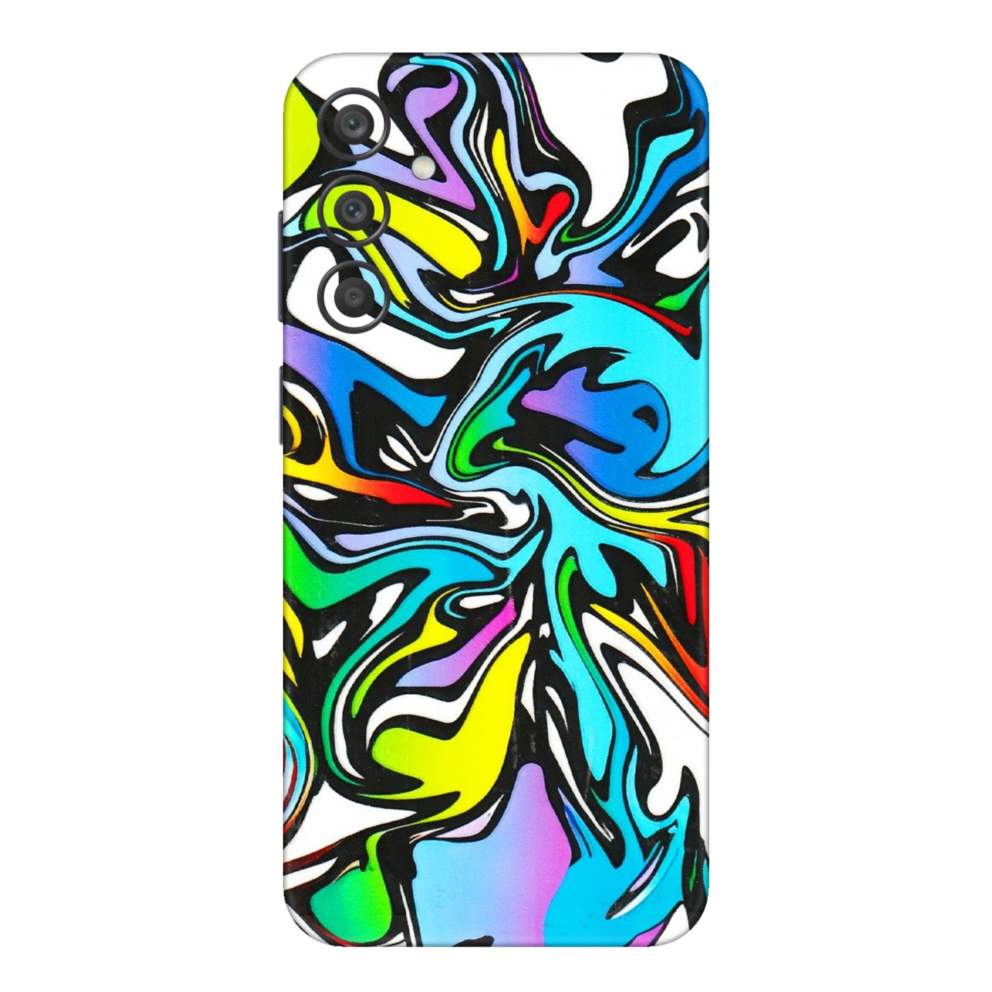 Samsung A/S Series Phone Skins (All Models) - Abstract Colour Paints - 3D Embossed Finish (L-271) Samsung Galaxy A15 (5G)