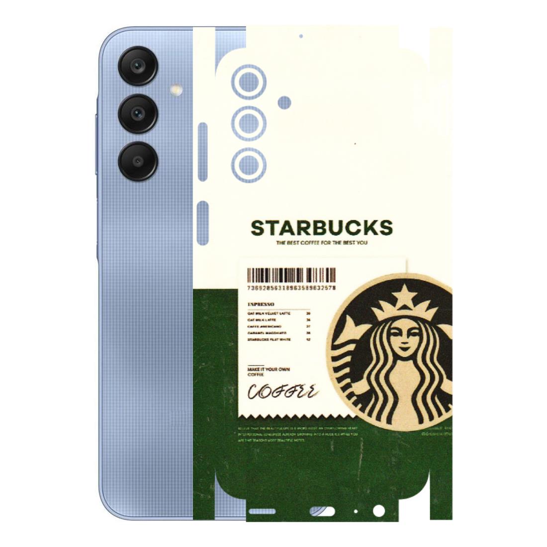 Samsung A/S Series Phone Skins (All Models) - Starbucks Barcode - 3D Embossed Finish (L-308) Samsung Galaxy A15 (5G)