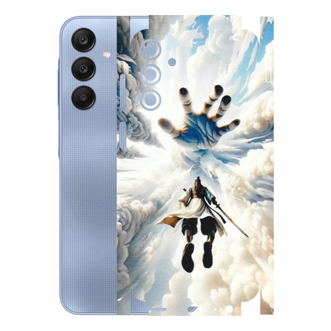 Samsung A/S Series Phone Skins (All Models) - Big Hand With Monkey King - 3D Embossed Finish (L-323) Samsung Galaxy A15 (5G)