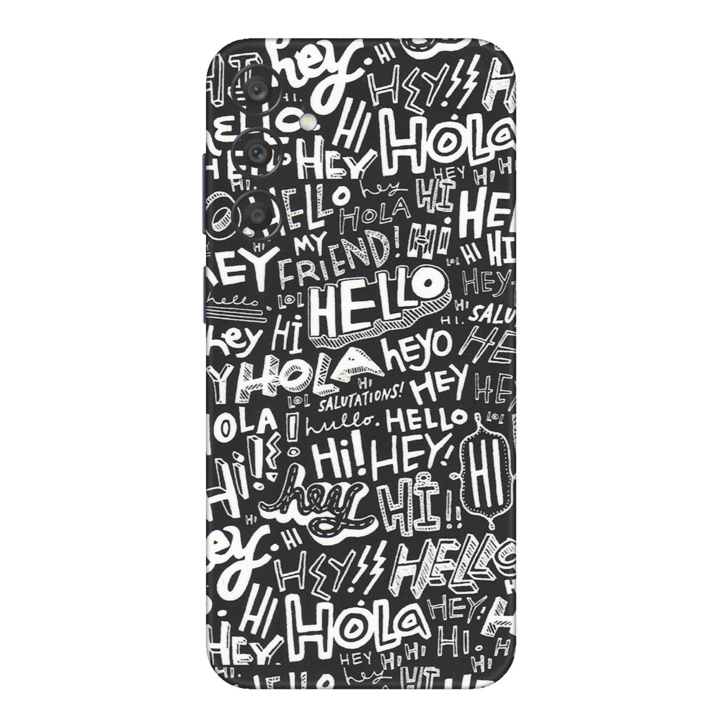 Samsung A/S Series Phone Skins (All Models) - Hi Hello Doodles - Matte Finish (M-25) Samsung Galaxy A15 (5G)