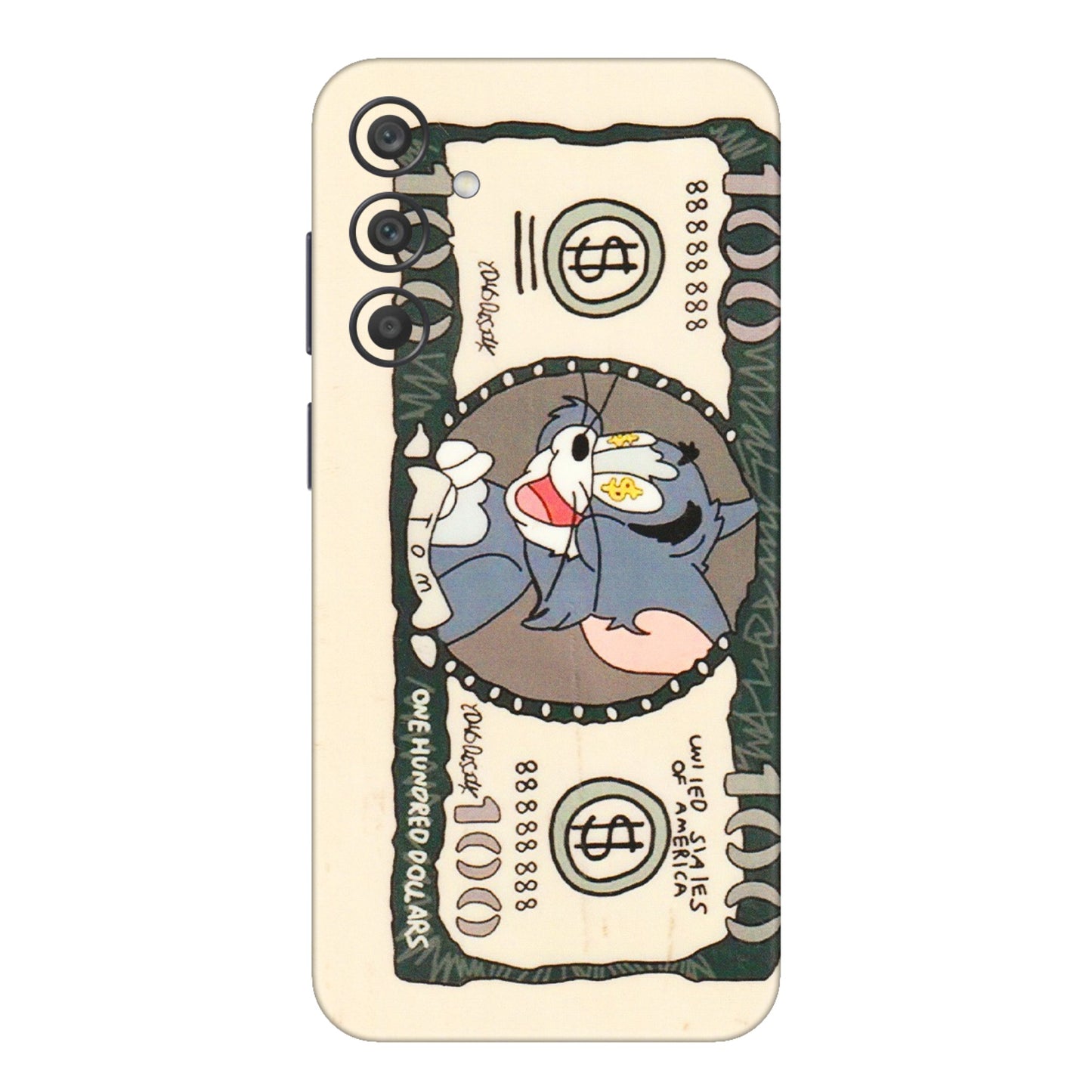 Samsung A/S Series Phone Skins (All Models) - One Hundred Dollar Tom - Transparent Finish (T-16) Samsung Galaxy A15 (5G)