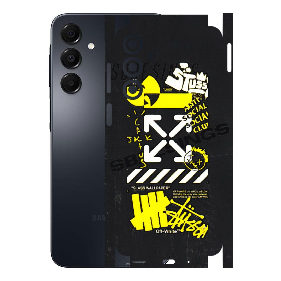 Samsung A/S Series Phone Skins (All Models) - Anti Social Graffiti - 3D Embossed Finish (L-198) Samsung Galaxy A16