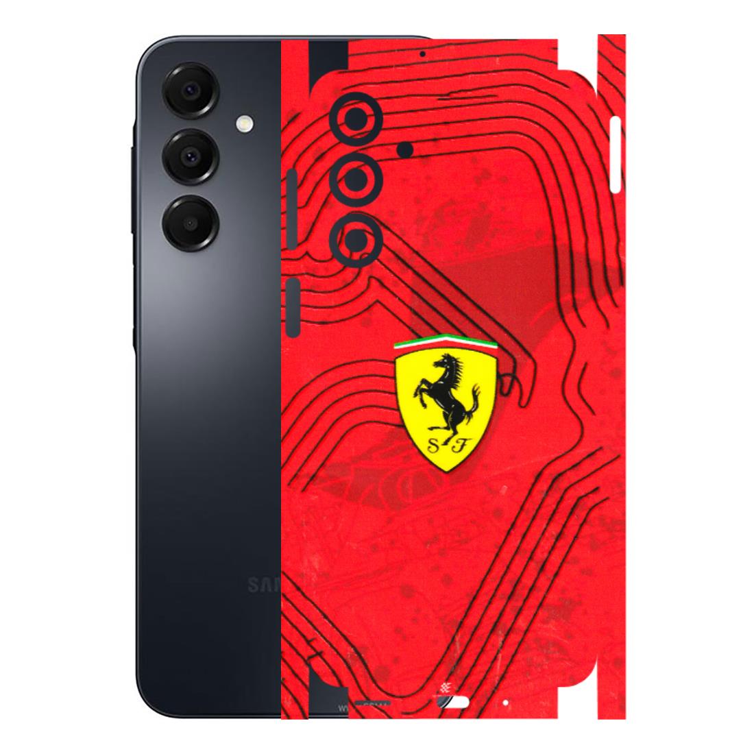 Samsung A/S Series Phone Skins (All Models) - Red Ferrari Logo Stylish - 3D Embossed Finish (L-238) Samsung Galaxy A16
