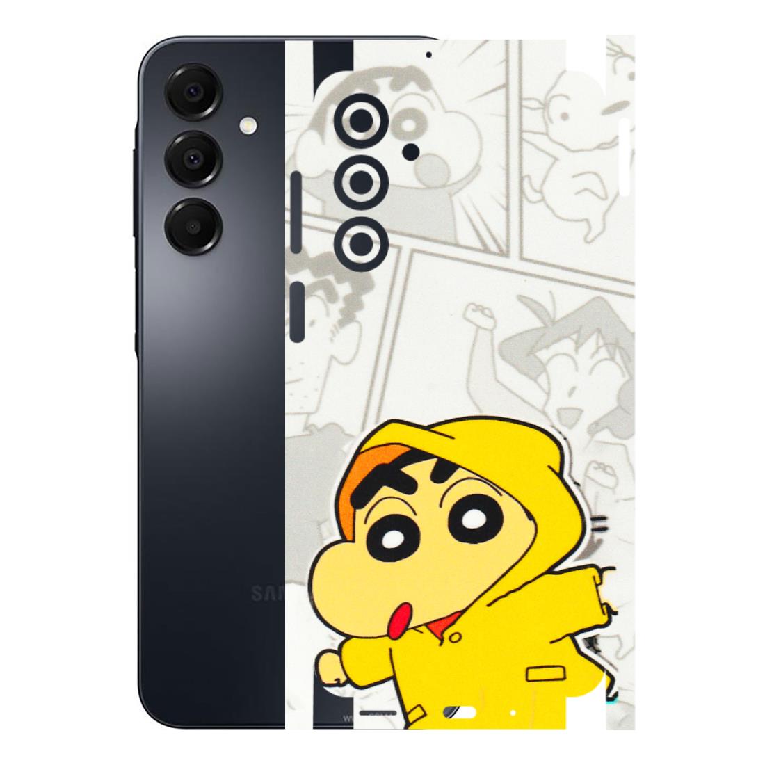 Samsung A/S Series Phone Skins (All Models) - Yellow Shinchan Comic - 3D Embossed Finish (L-246) Samsung Galaxy A16