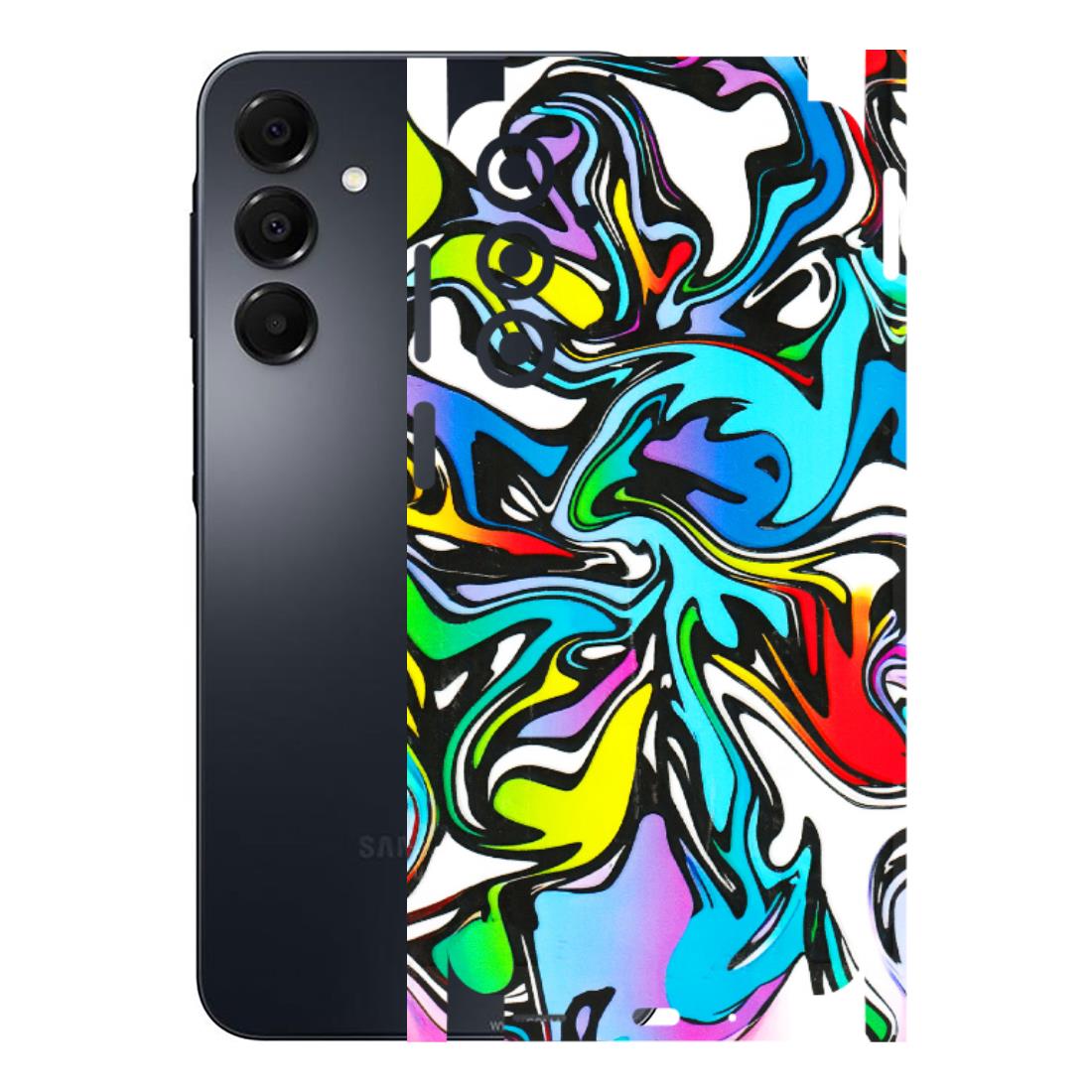 Samsung A/S Series Phone Skins (All Models) - Abstract Colour Paints - 3D Embossed Finish (L-271) Samsung Galaxy A16