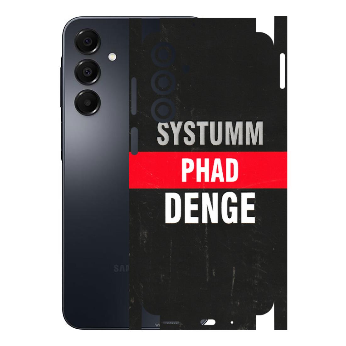 Samsung A/S Series Phone Skins (All Models) - Systumm Phad Denge - 3D Embossed Finish (L-278) Samsung Galaxy A16
