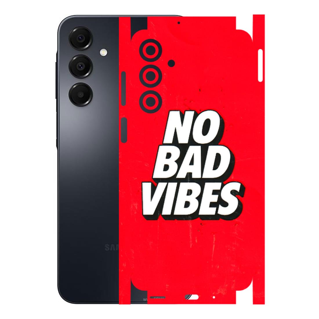 Samsung A/S Series Phone Skins (All Models) - No Bad Vibes - 3D Embossed Finish (L-280) Samsung Galaxy A16