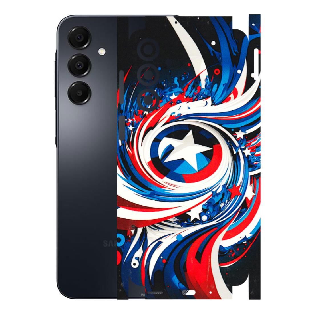 Samsung A/S Series Phone Skins (All Models) - Captain America Logo - 3D Embossed Finish (L-307) Samsung Galaxy A16