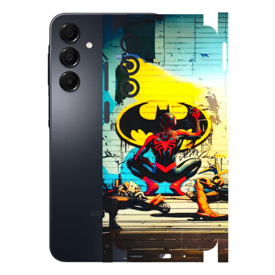 Samsung A/S Series Phone Skins (All Models) - New Spiderman Bat Logo - 3D Embossed Finish (L-309) Samsung Galaxy A16