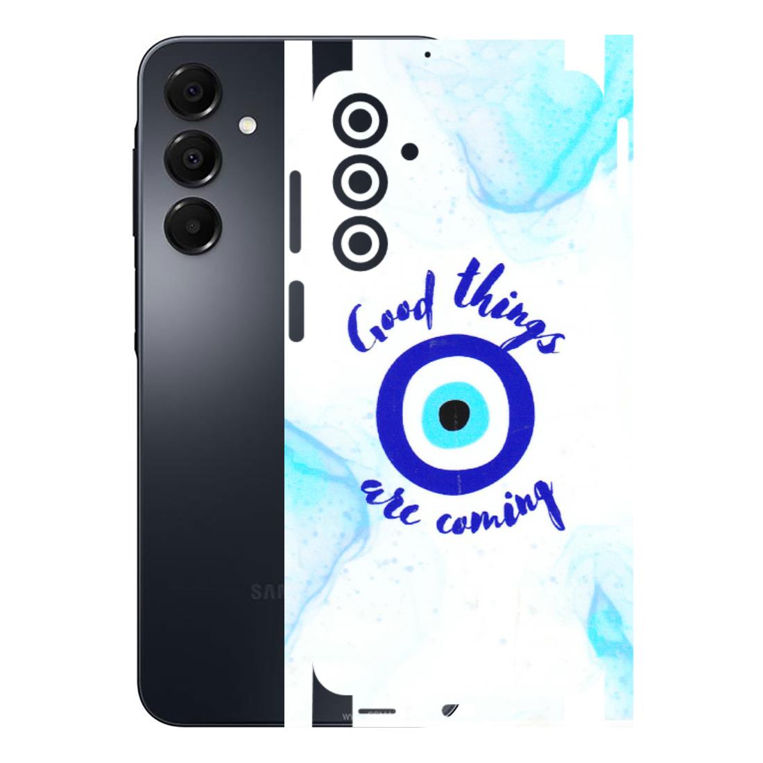 Samsung A/S Series Phone Skins (All Models) - Evil Eye Good Things Are Coming - 3D Embossed Finish (L-322) Samsung Galaxy A16