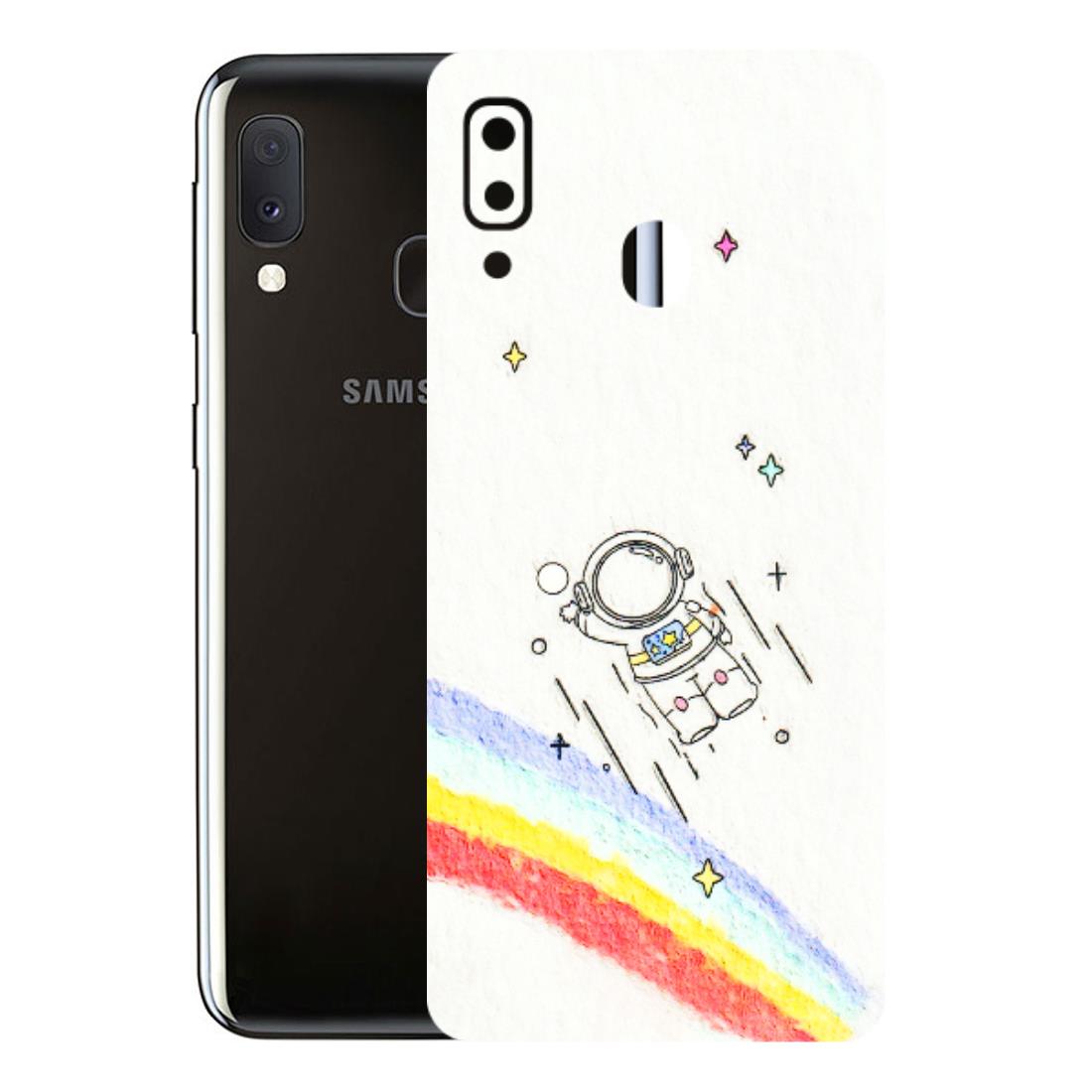 Samsung A/S Series Phone Skins (All Models) - Milkyway Astronaut - 3D Embossed Finish (L-110) Samsung Galaxy A20E