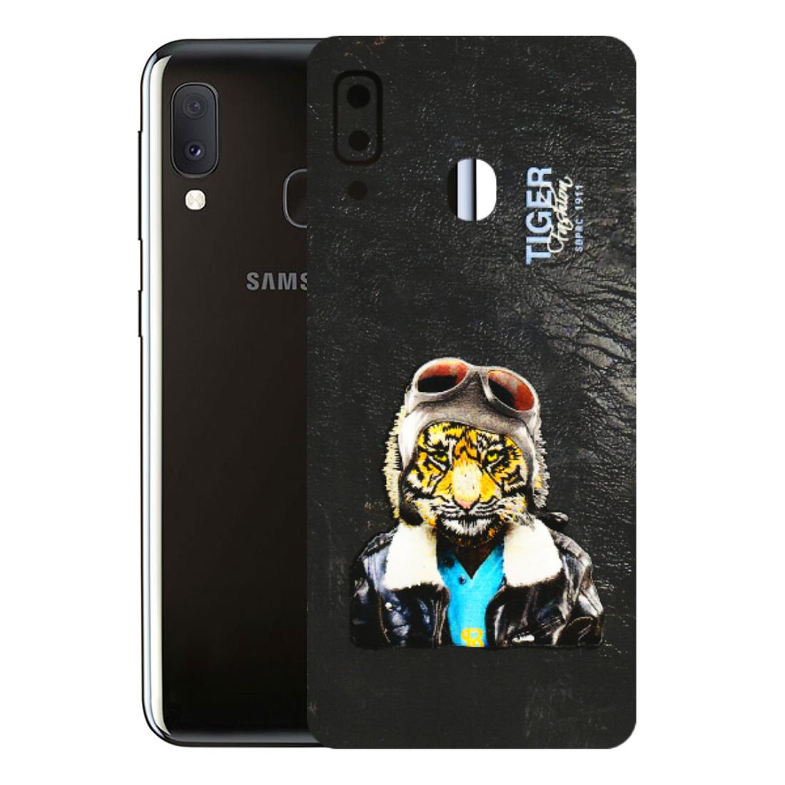 Samsung A/S Series Phone Skins (All Models) - Rider Tiger - 3D Embossed Finish (L-113) Samsung Galaxy A20E