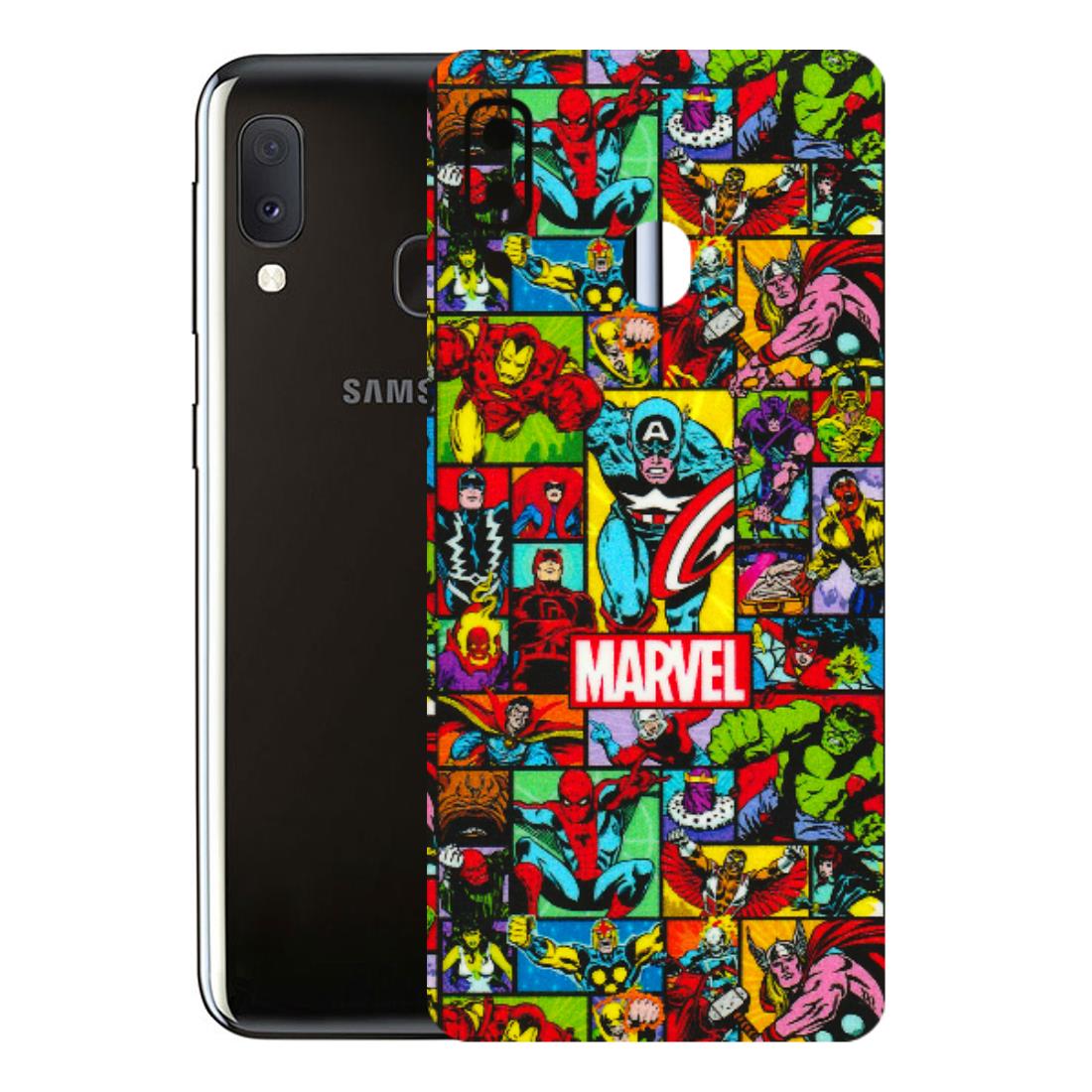 Samsung A/S Series Phone Skins (All Models) - MARVELOUS Comic Characters - 3D Embossed Finish (L-129) Samsung Galaxy A20E
