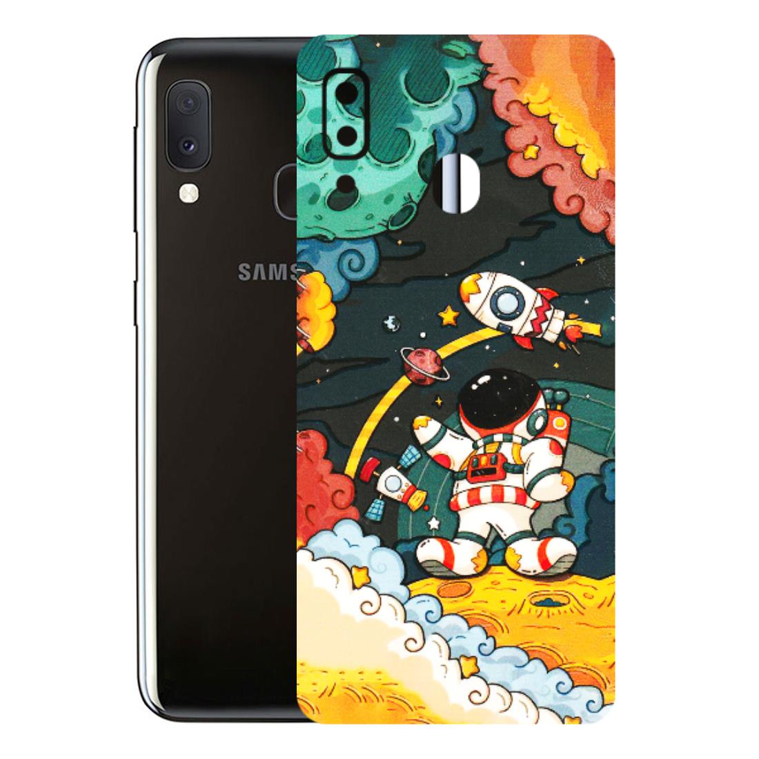 Samsung A/S Series Phone Skins (All Models) - Astronauts & Spaceship - 3D Embossed Finish (L-145) Samsung Galaxy A20E