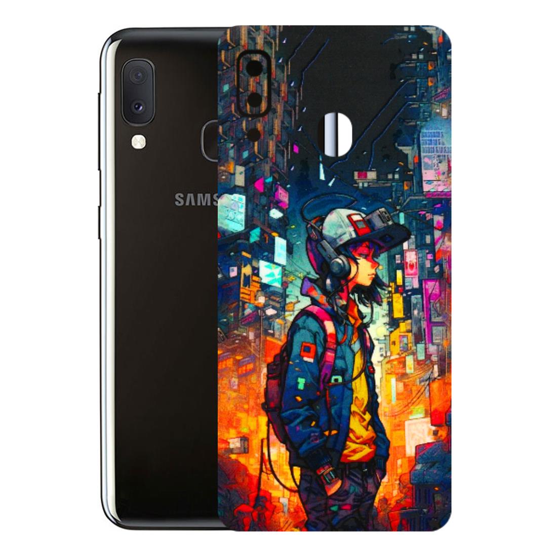 Samsung A/S Series Phone Skins (All Models) - Street Anime Guy - 3D Embossed Finish (L-158) Samsung Galaxy A20E