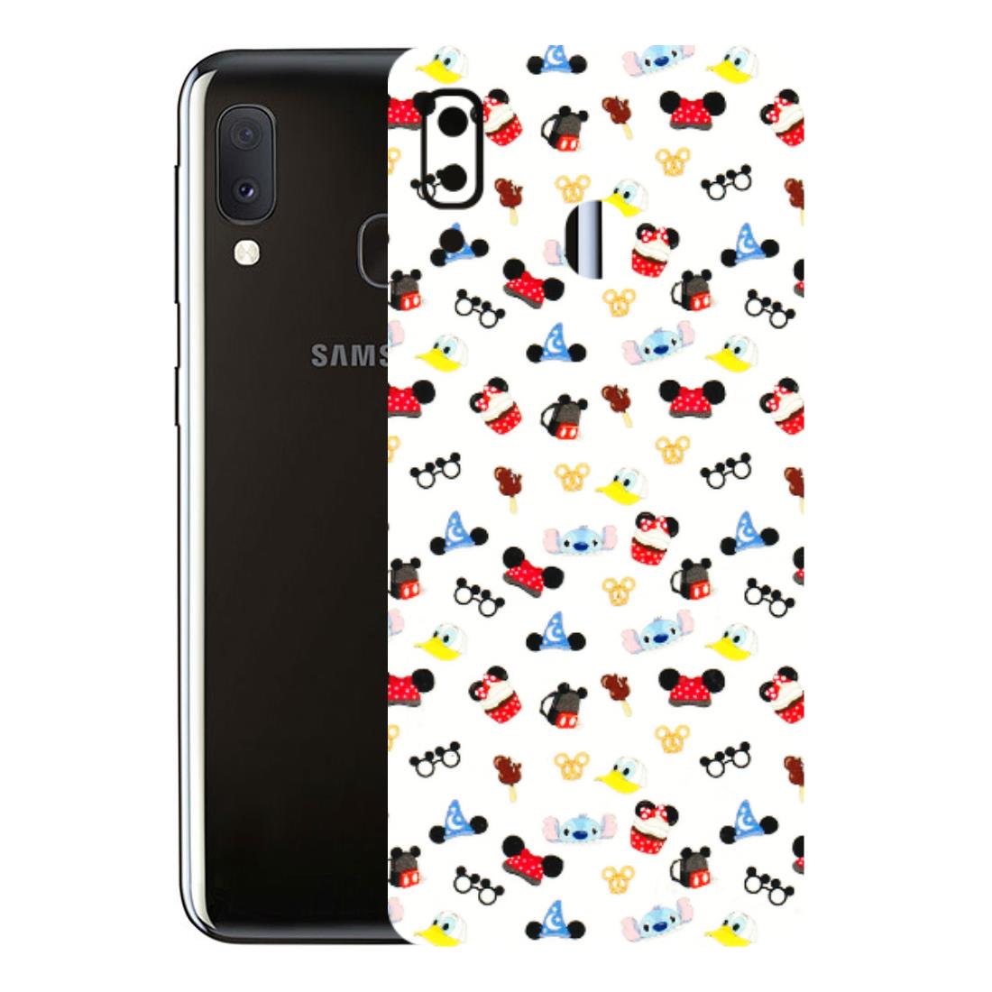 Samsung A/S Series Phone Skins (All Models) - Minnie Mouse & Donald Doodles s - 3D Embossed Finish (L-194) Samsung Galaxy A20E