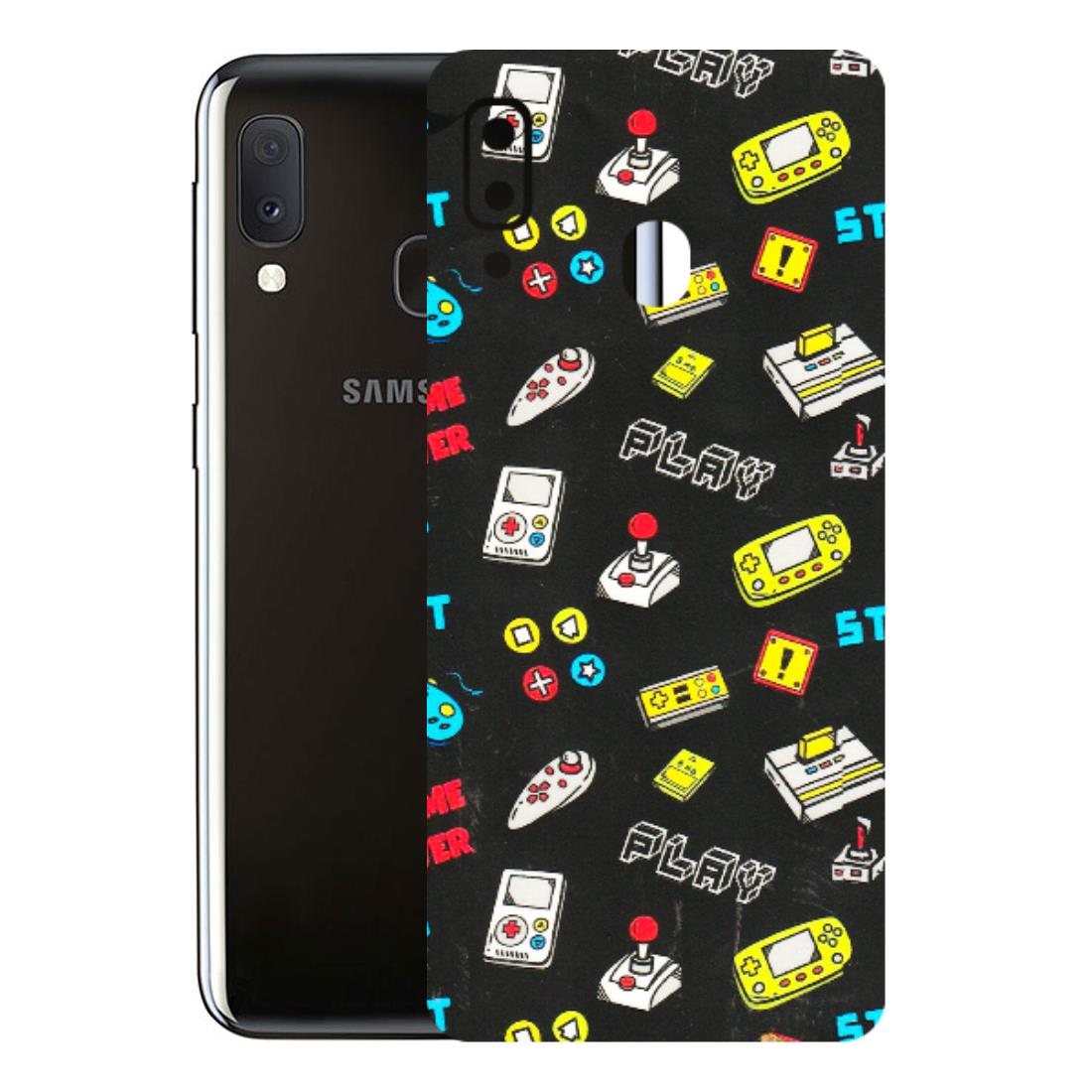 Samsung A/S Series Phone Skins (All Models) - Gaming Doodles - 3D Embossed Finish (L-224) Samsung Galaxy A20E