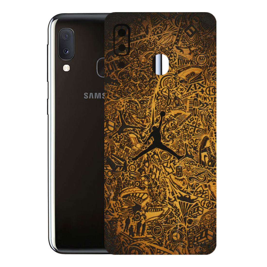 Samsung A/S Series Phone Skins (All Models) - Premium Gold Basketball Player - 3D Embossed Finish (L-236) Samsung Galaxy A20E