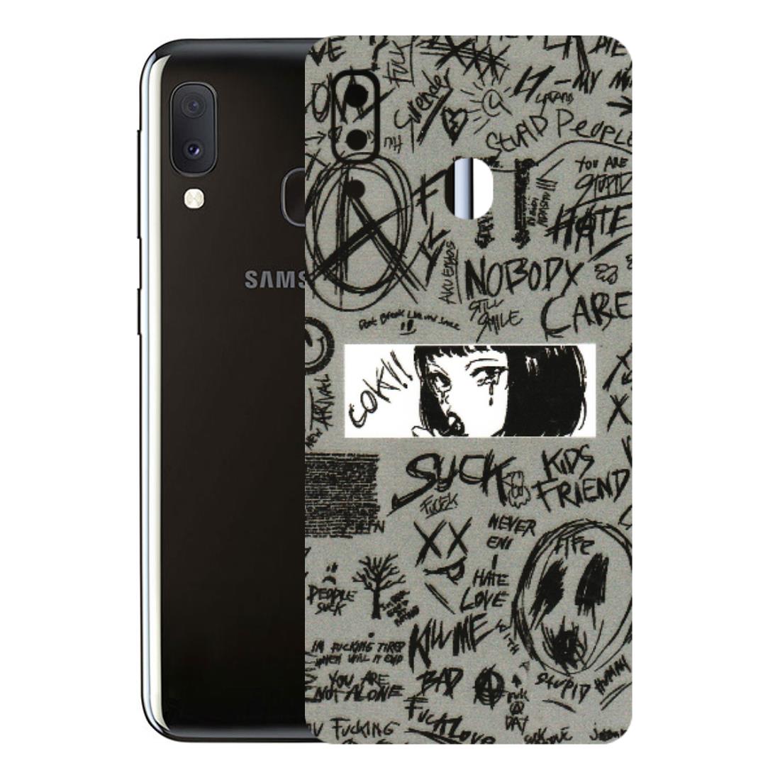 Samsung A/S Series Phone Skins (All Models) - Never Have Love Anime - 3D Embossed Finish (L-260) Samsung Galaxy A20E