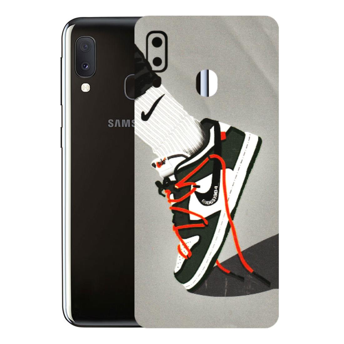 Samsung A/S Series Phone Skins (All Models) - New Grey Sneaker - 3D Embossed Finish (L-261) Samsung Galaxy A20E
