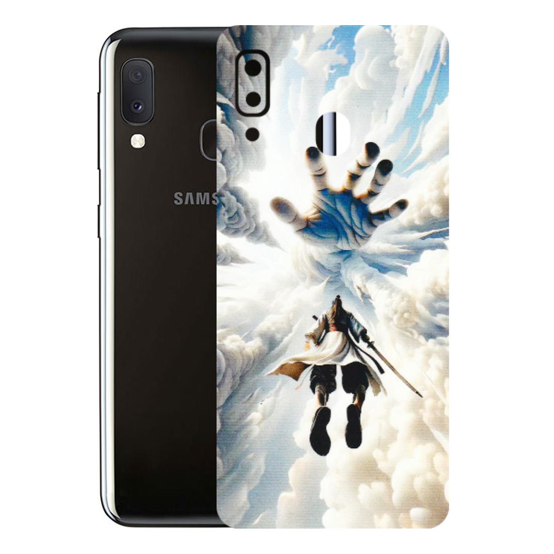 Samsung A/S Series Phone Skins (All Models) - Big Hand With Monkey King - 3D Embossed Finish (L-323) Samsung Galaxy A20E