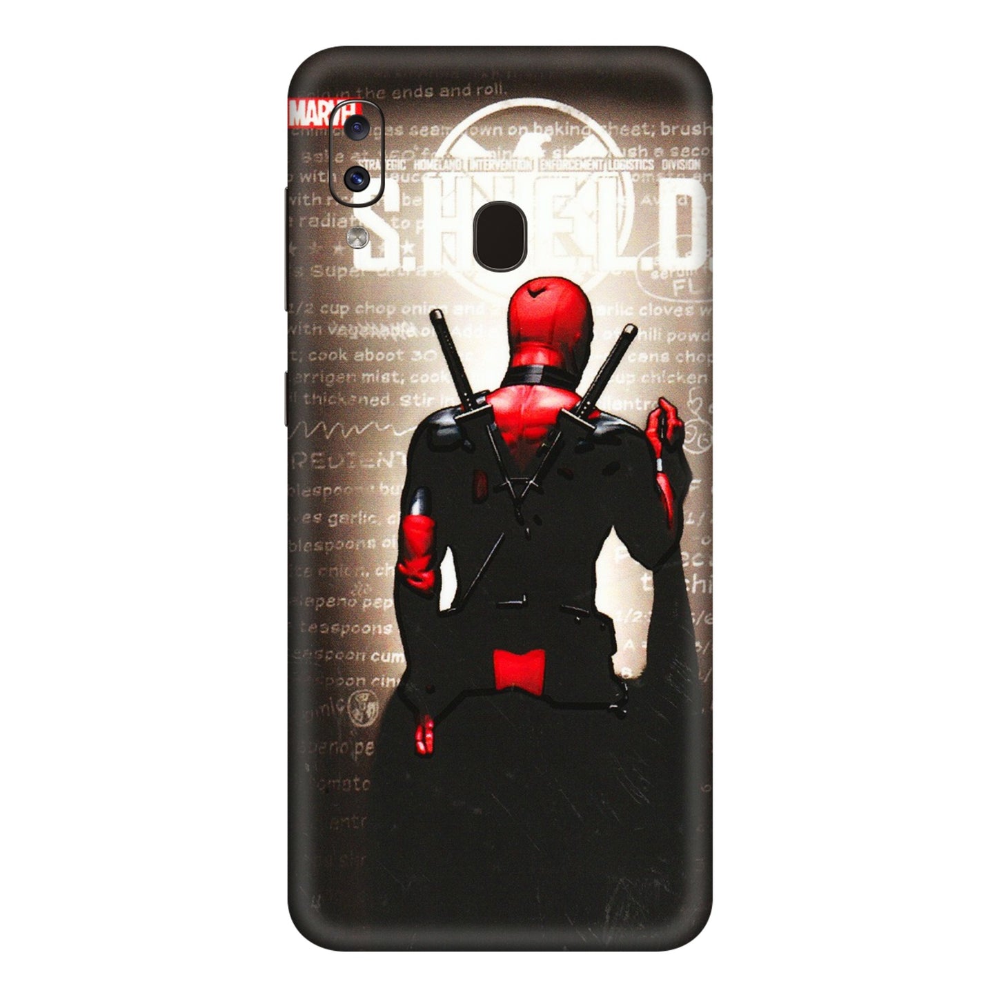 Samsung A/S Series Phone Skins (All Models) - Deadpool - 3D Embossed Finish (L-56) Samsung Galaxy A20E