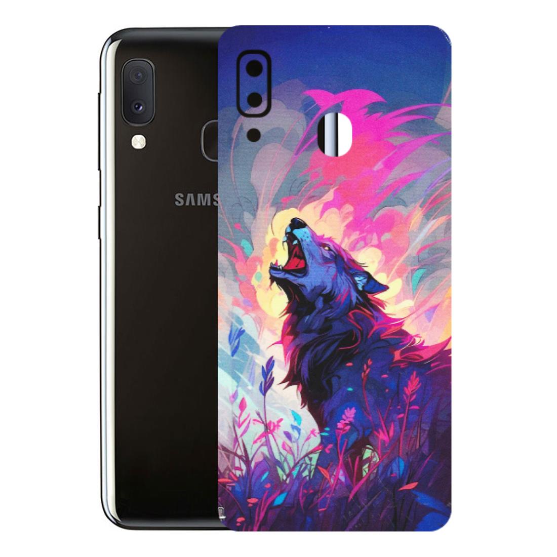 Samsung A/S Series Phone Skins (All Models) - New Wild Wolf Abstract - Matte Finish (M-125) Samsung Galaxy A20E