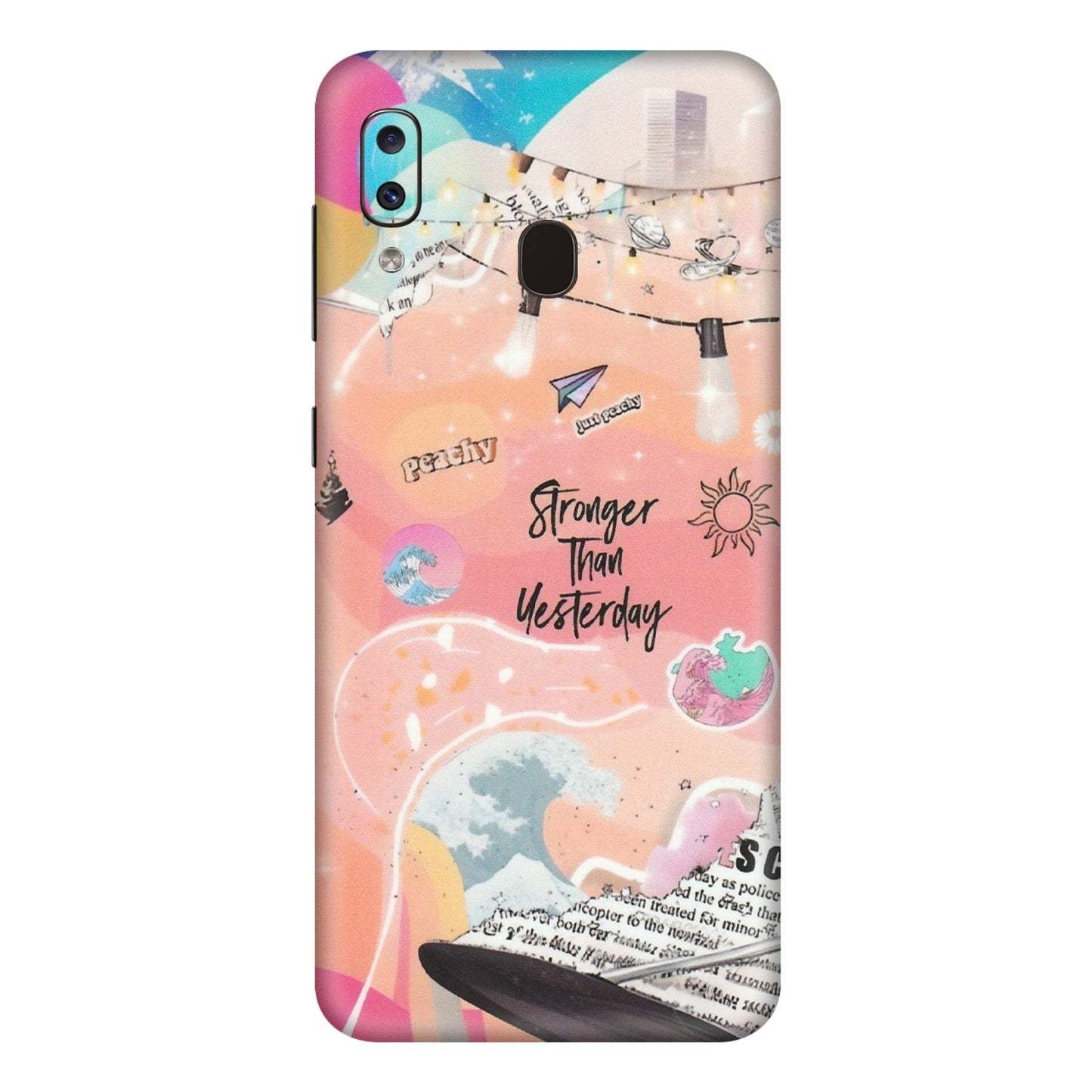 Samsung A/S Series Phone Skins (All Models) - Stronger Then Yesterday - Matte Finish (M-128) Samsung Galaxy A20E