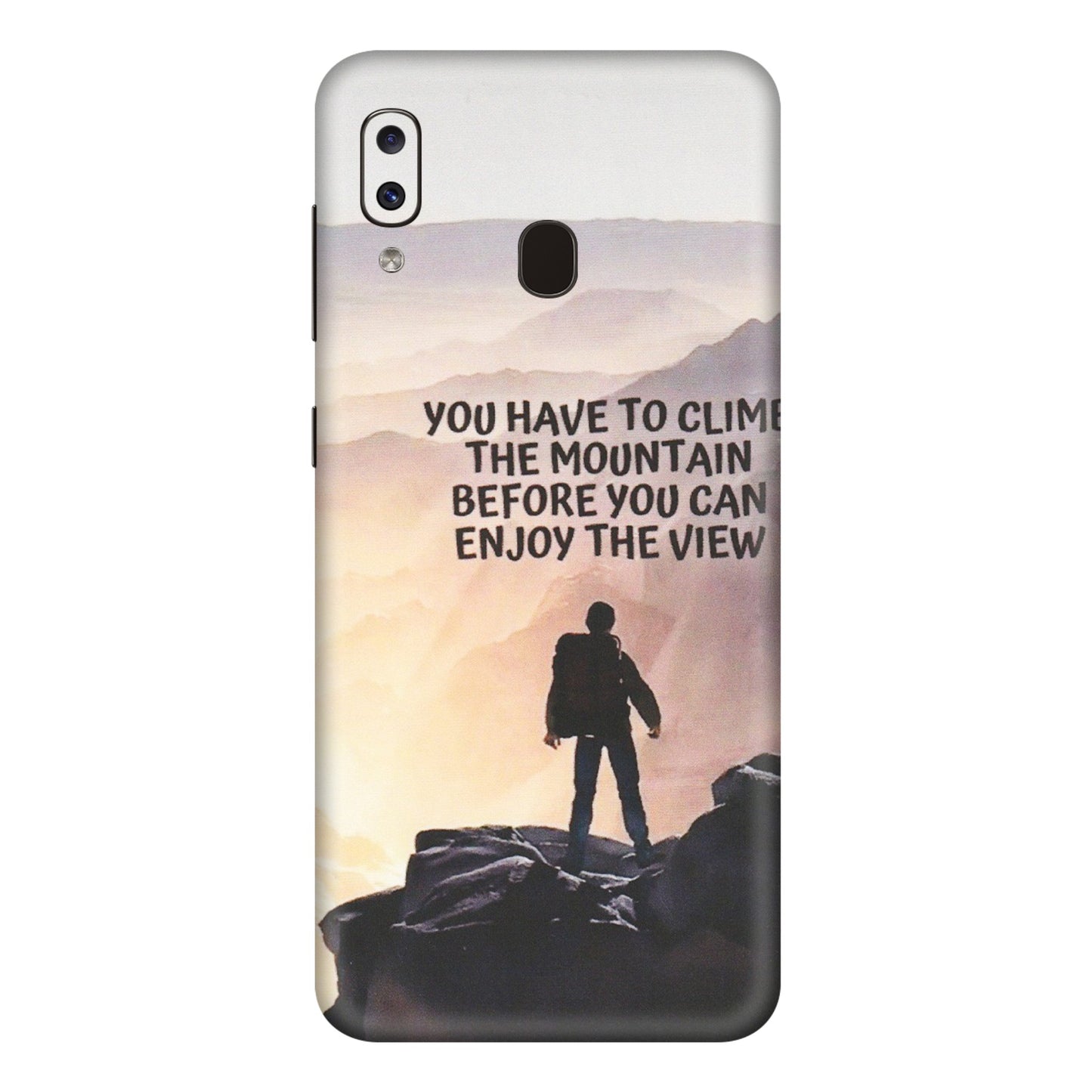 Samsung A/S Series Phone Skins (All Models) - Motivational Hiking Mountain - Matte Finish (M-28) Samsung Galaxy A20E