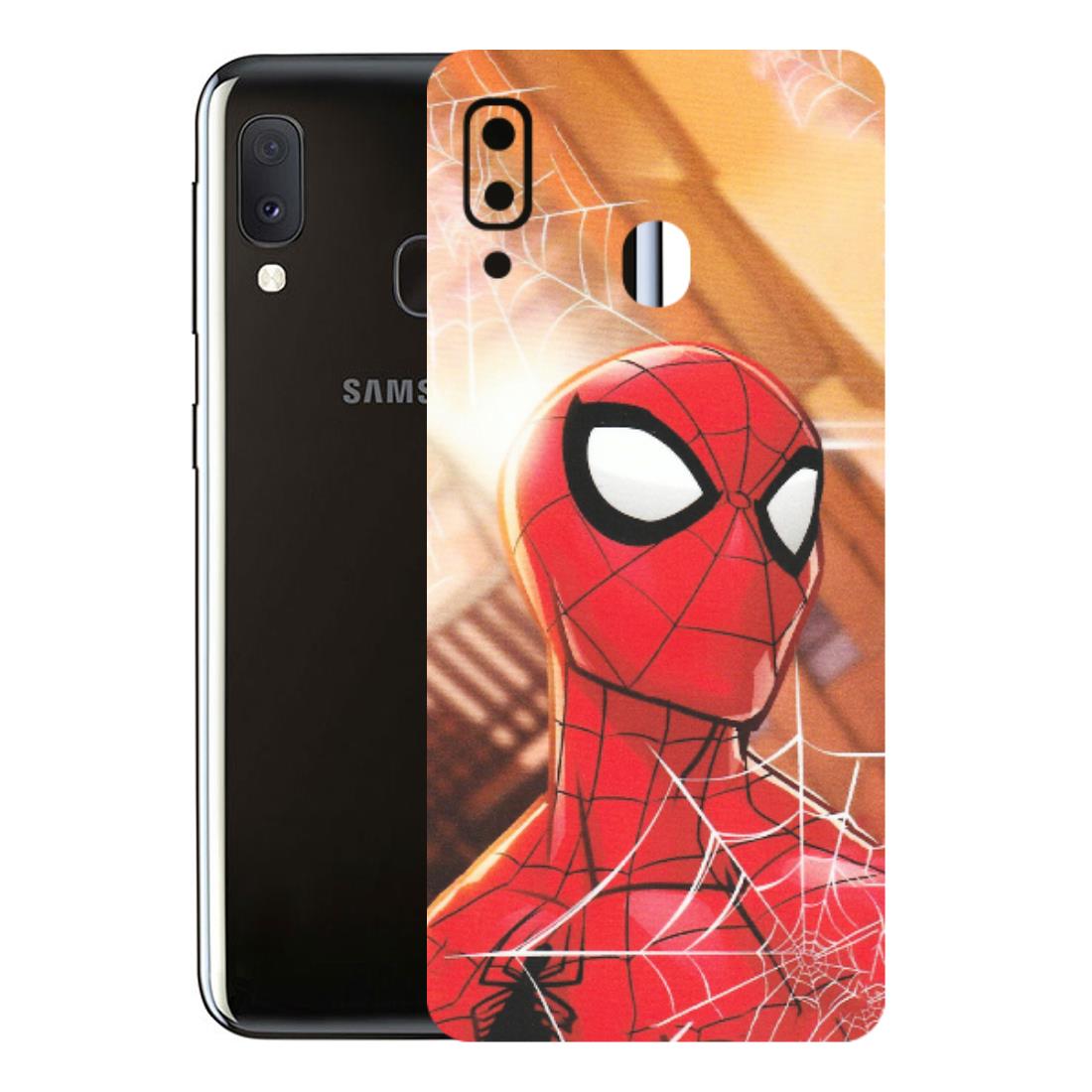 Samsung A/S Series Phone Skins (All Models) - Spiderman Face New - Matte Finish (M-41) Samsung Galaxy A20E