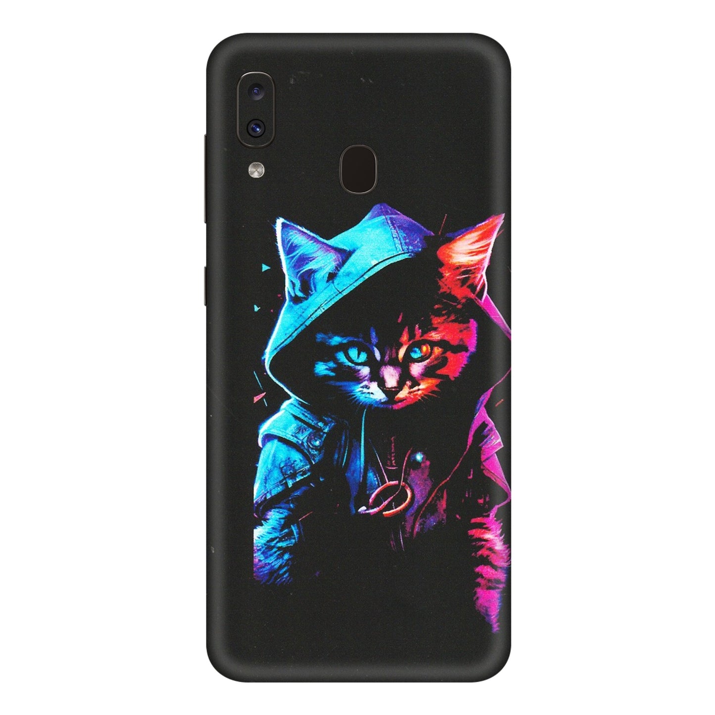 Samsung A/S Series Phone Skins (All Models) - Cyberpunk Cat - Matte Finish (M-45) Samsung Galaxy A20E