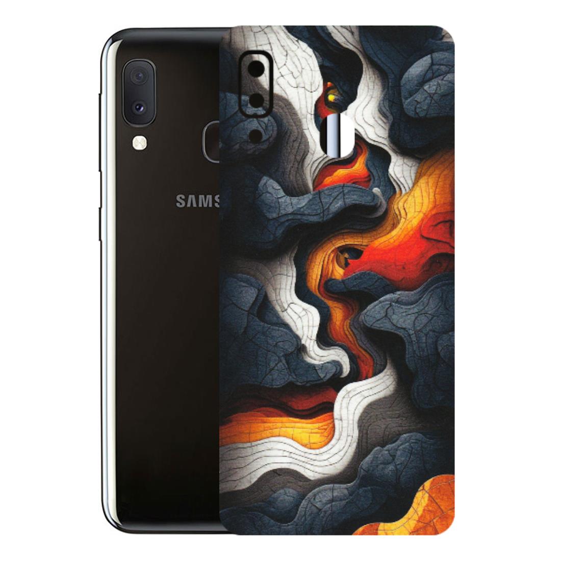 Samsung A/S Series Phone Skins (All Models) - Abstract Volcanic Layers - Matte Finish (M-52) Samsung Galaxy A20E