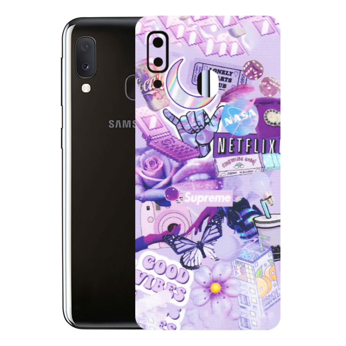 Samsung A/S Series Phone Skins (All Models) - Supreme Purple Magic - Matte Finish (M-88) Samsung Galaxy A20E